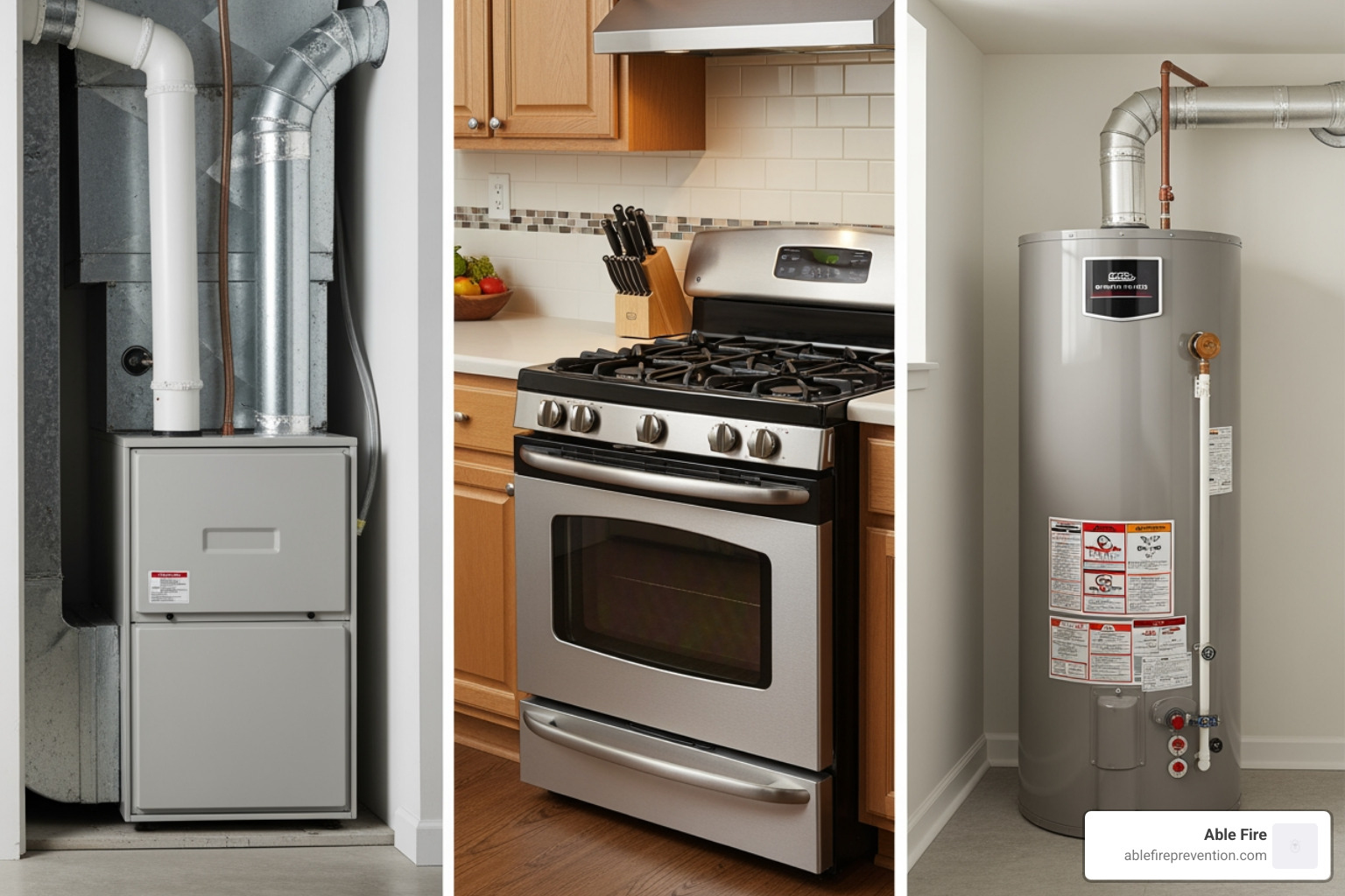 common household sources of CO like a furnace, gas stove, and water heater - carbon monoxide detector