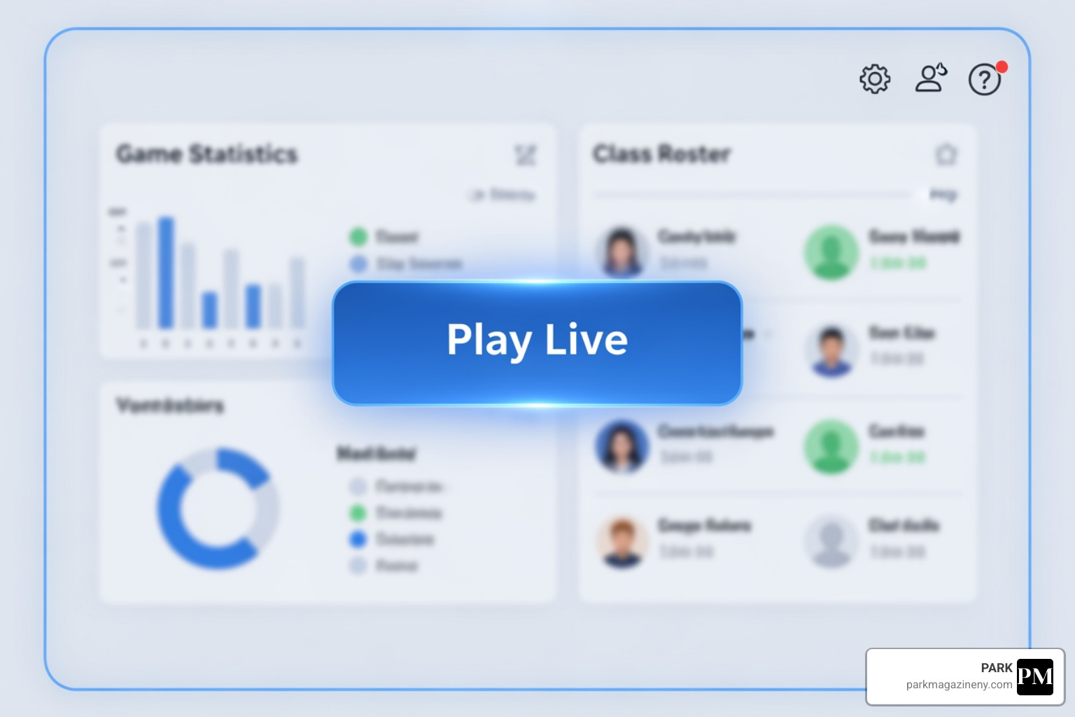 Gimkit dashboard showing the 'Play Live' button - gimkit live