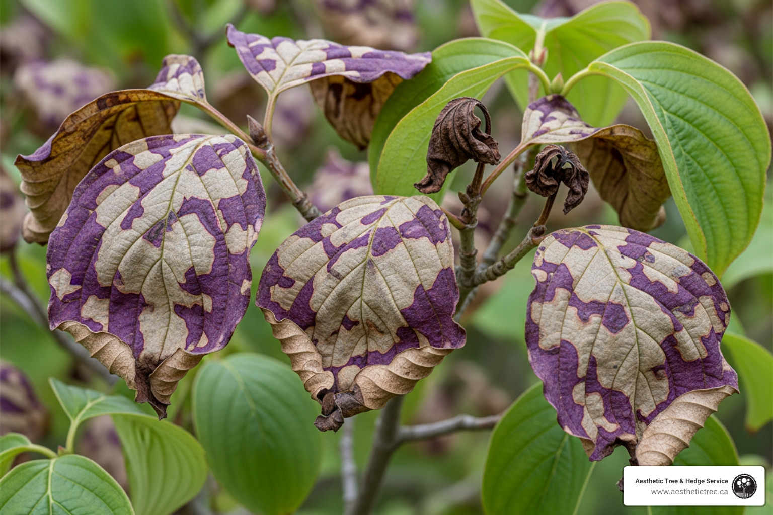 dogwood anthracnose symptoms - anthracnose fungal disease