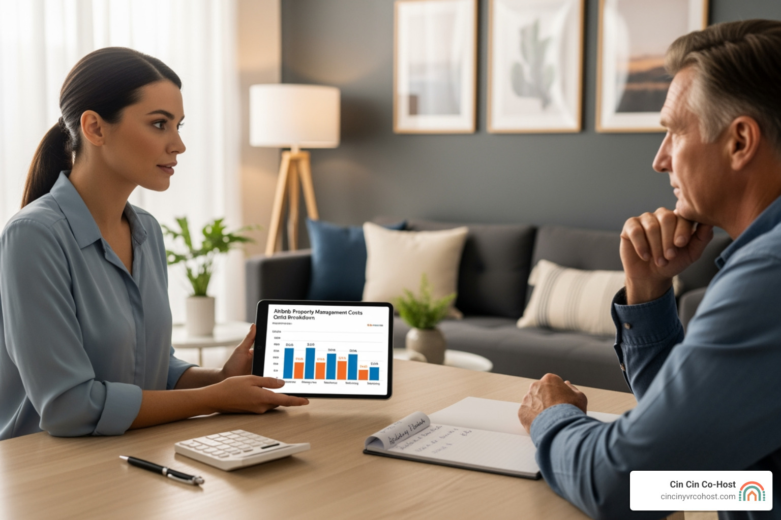 checklist showing services like "Dynamic Pricing" and "Guest Communication" - airbnb property management cost