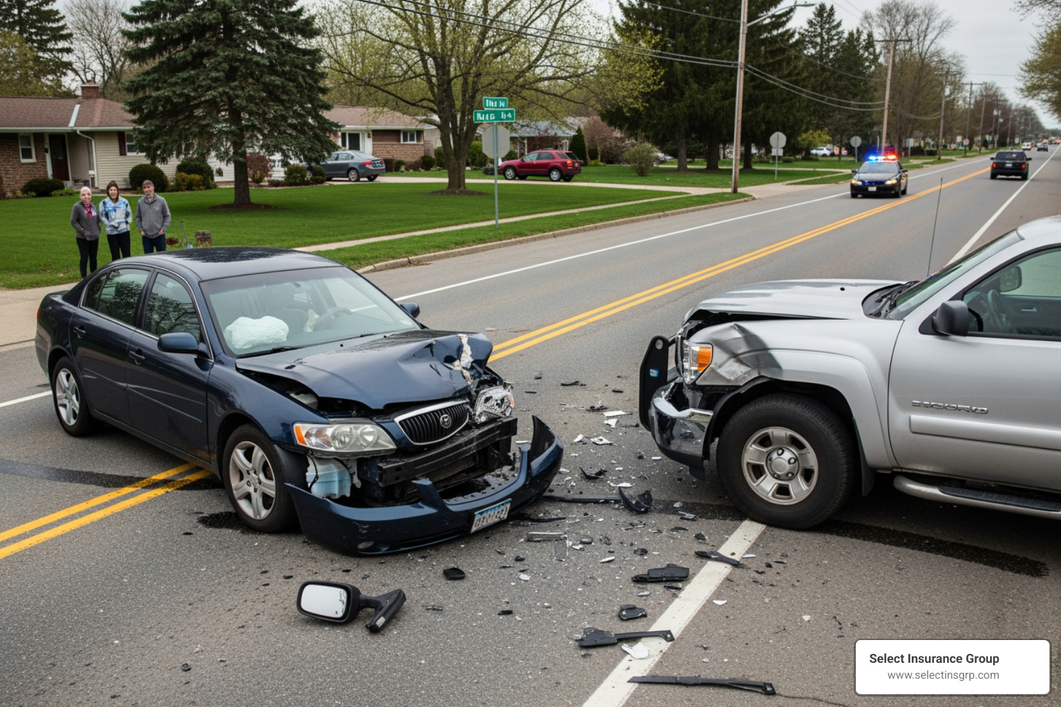 car accident scene with two cars - liability for damage to non owned automobile car accident scene with two cars - liability for damage to non owned automobile