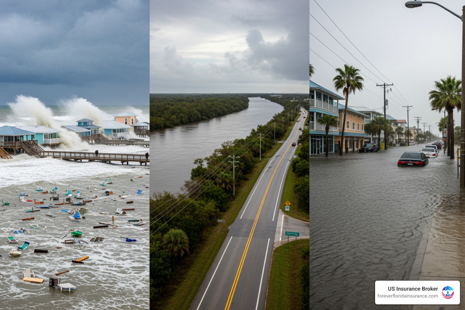 illustrating different types of floods (coastal, riverine, urban) - flooding illustrating different types of floods (coastal, riverine, urban) - flooding
