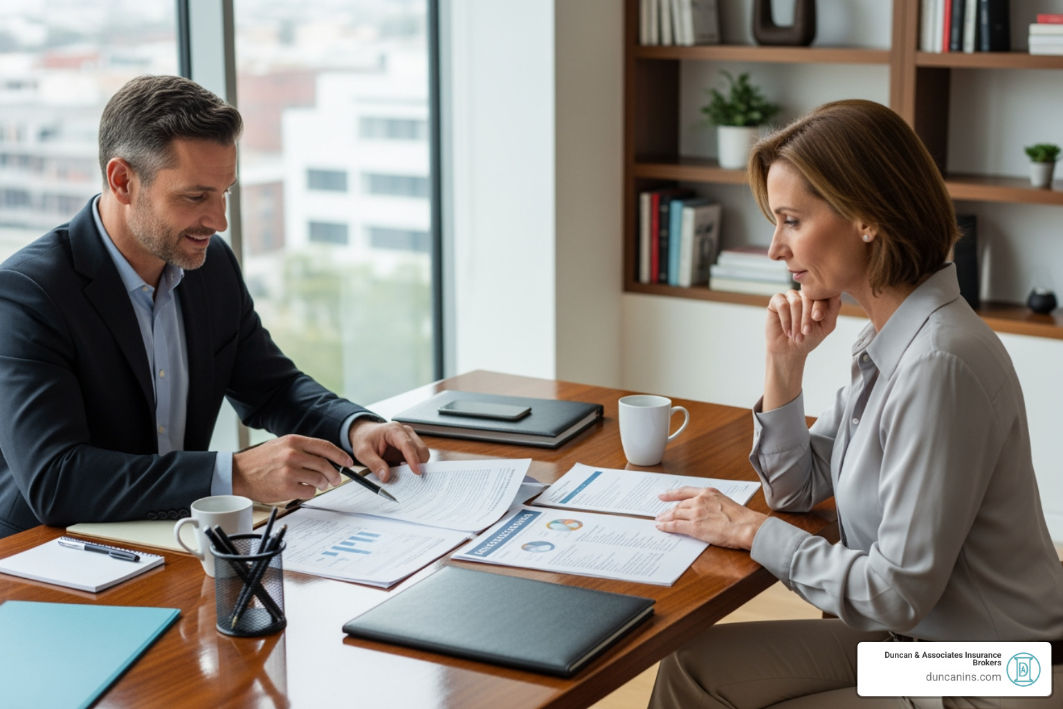 person meeting with an insurance advisor - supplemental long term disability insurance