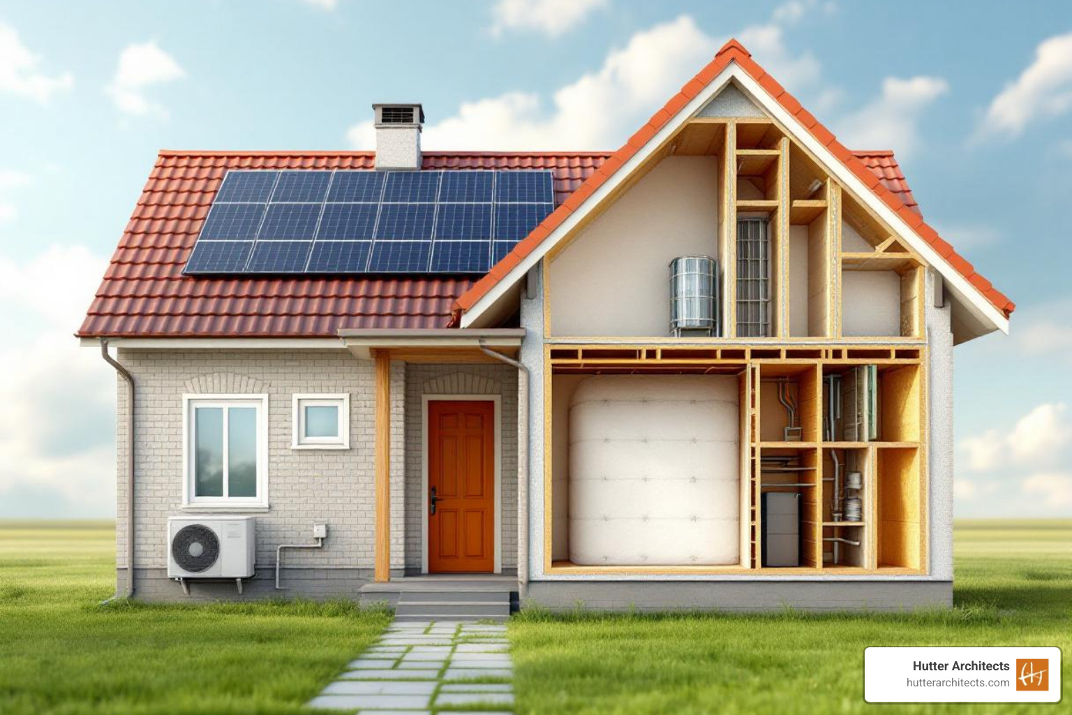 infographic showing various qualifying improvements like solar panels, windows, a heat pump, and insulation - form 5695 instructions