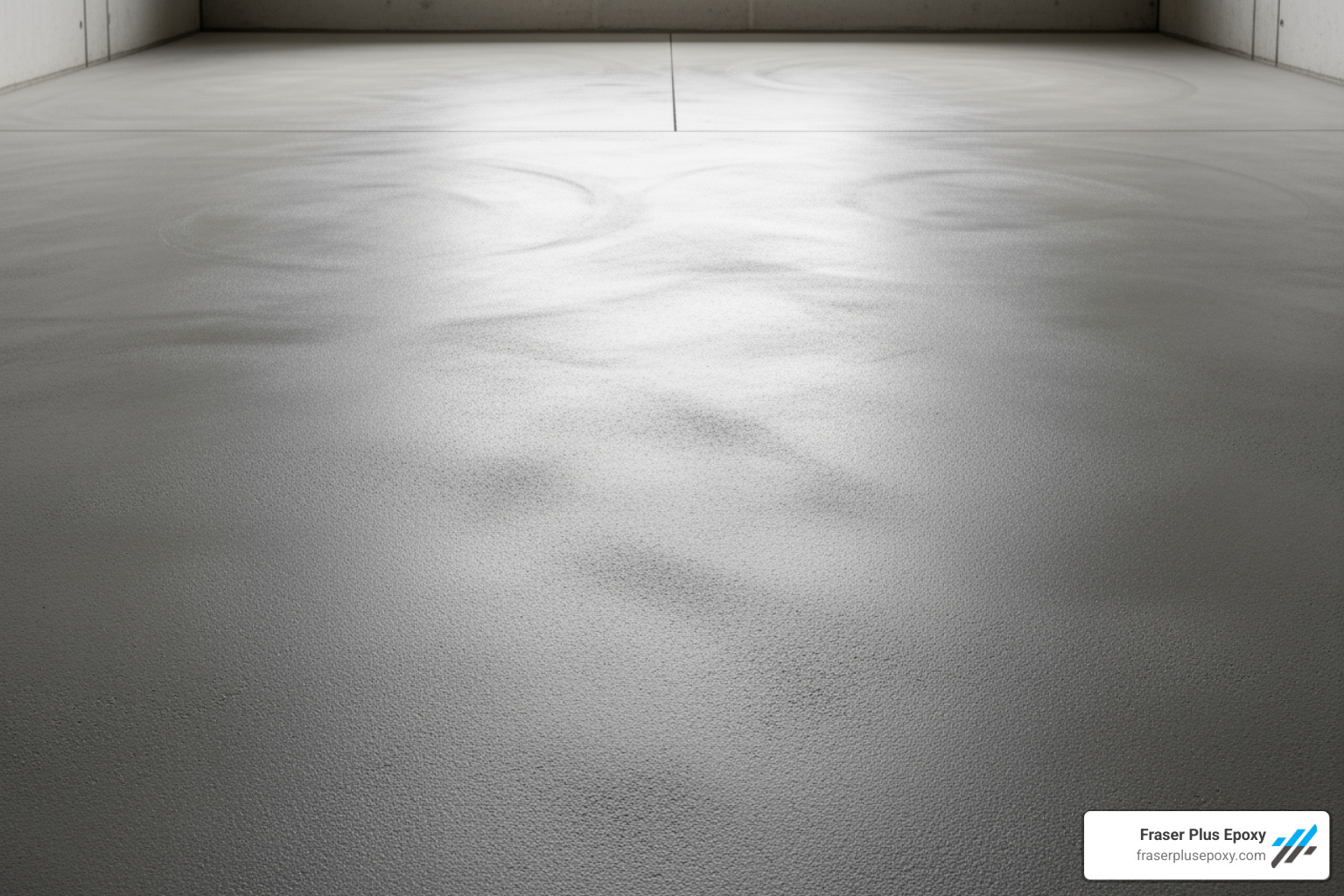 clean, mechanically ground concrete floor ready for coating - garage floor epoxy self leveling