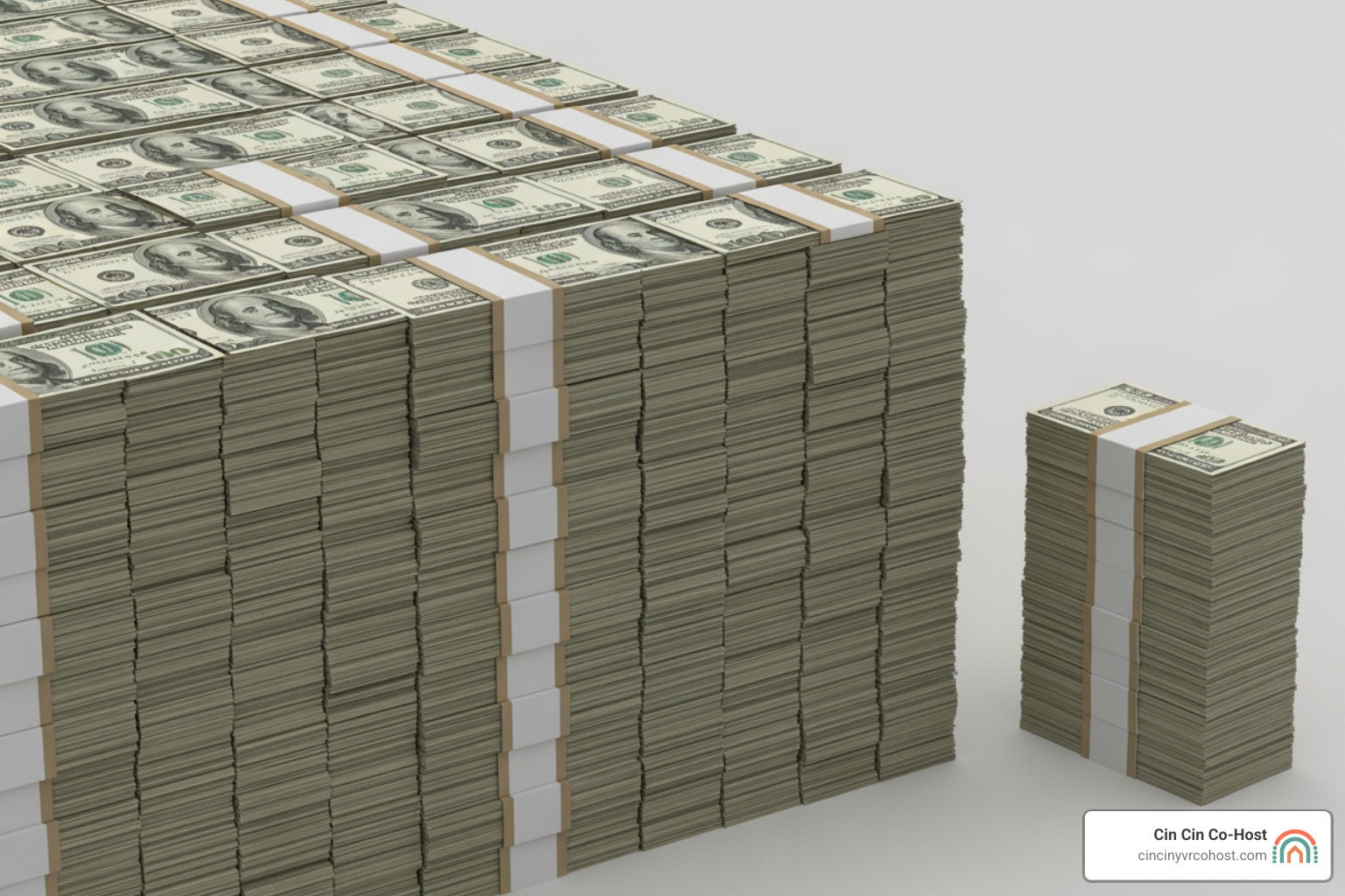A pie chart illustrating a percentage-based fee structure for property management - cost of property management for vacation rental