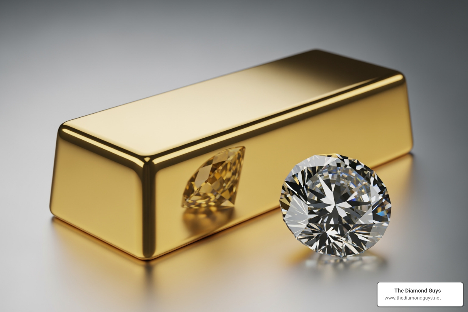 gold bar and diamond - 1 carat gold price