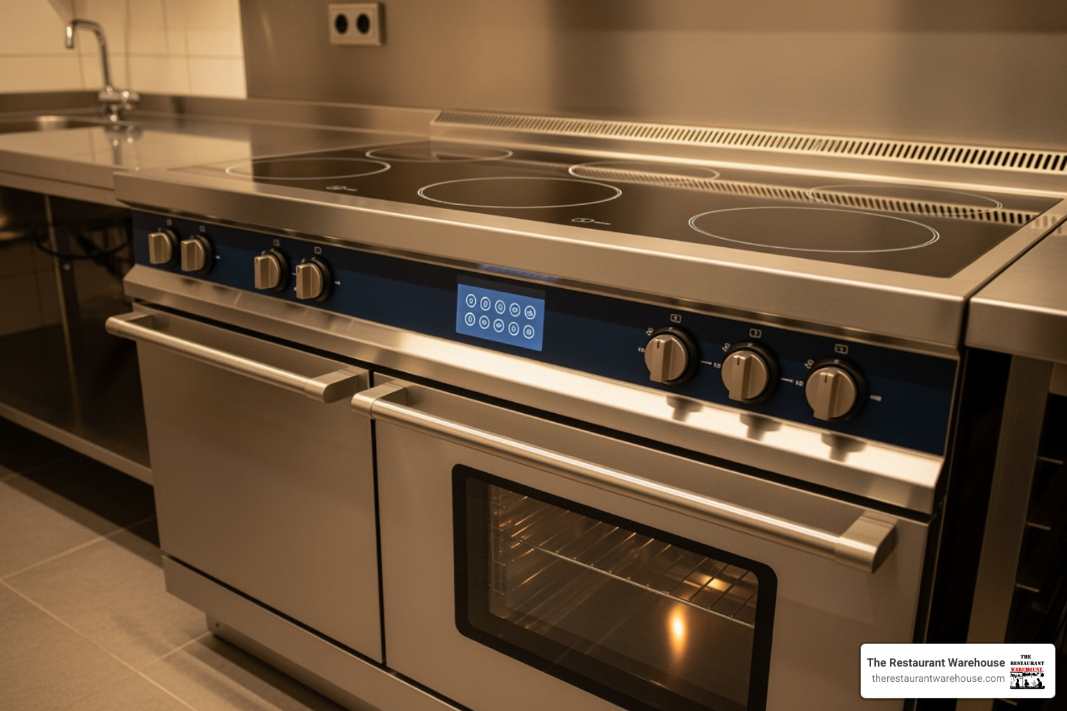commercial induction range with oven