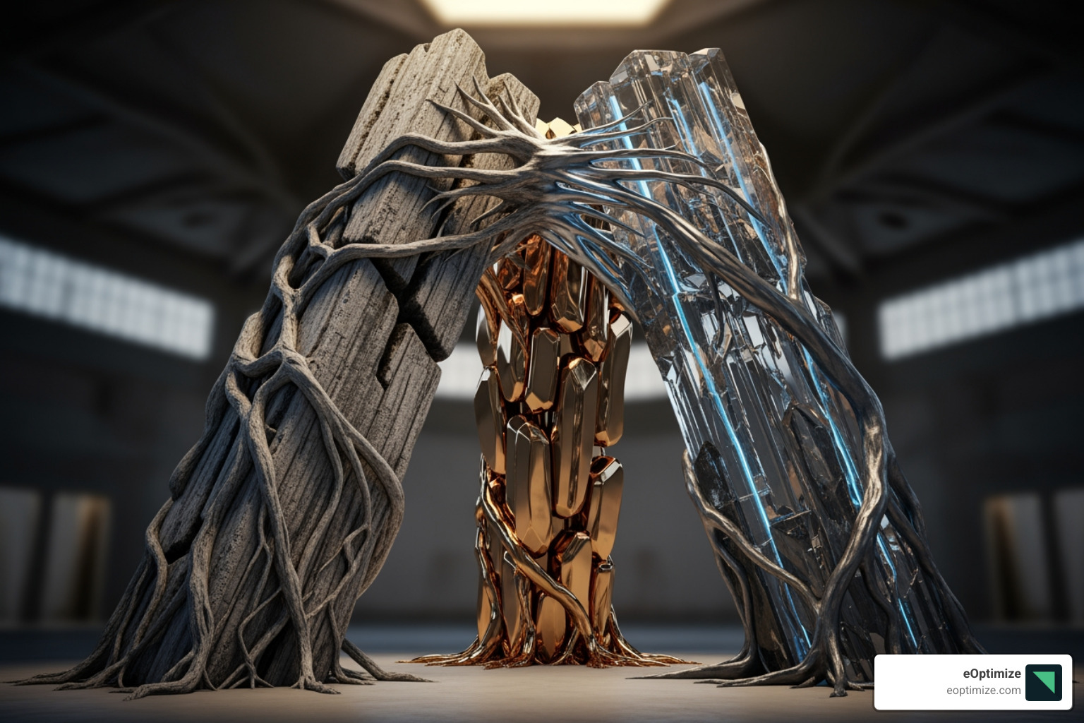 interconnected pillars labeled Quality, Governance, and Lineage - Data driven trust