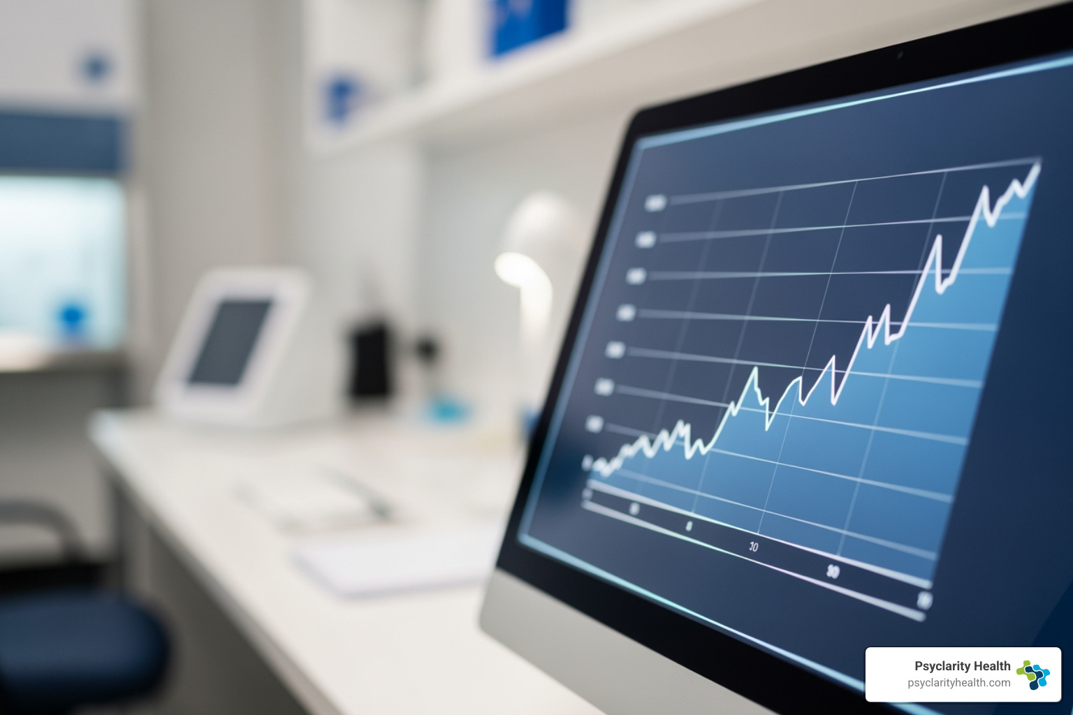graph showing increasing trend of mental health diagnoses from 2019-2023 - military mental health statistics