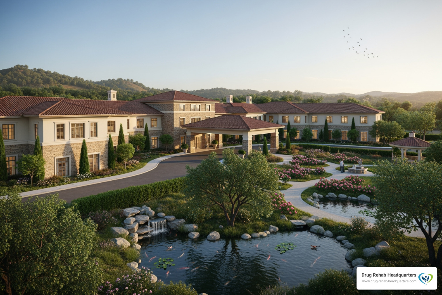 discreet rehab facility exterior - alcohol rehab for executives