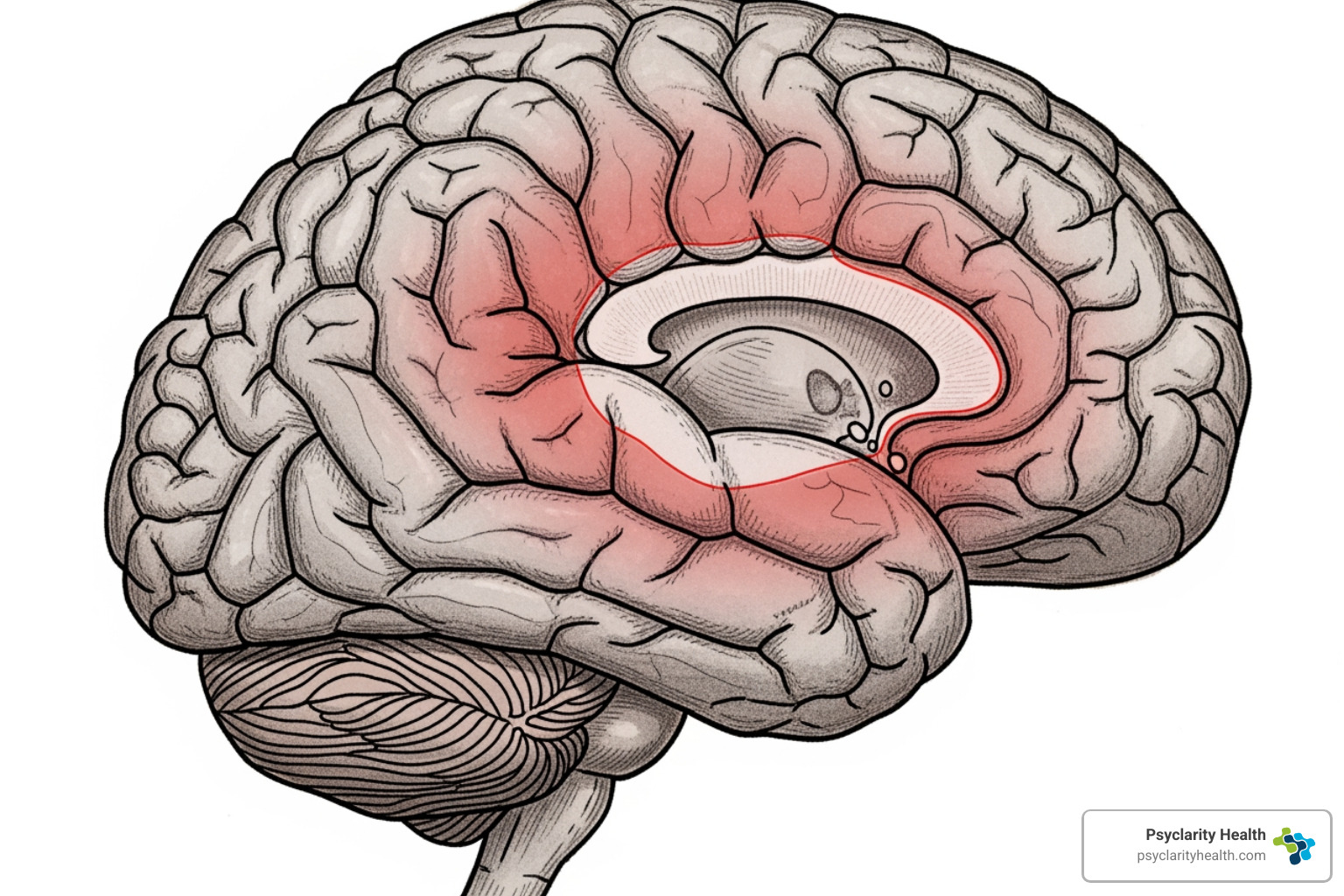 diagram showing brain areas affected by trauma - Individual Therapy for Trauma