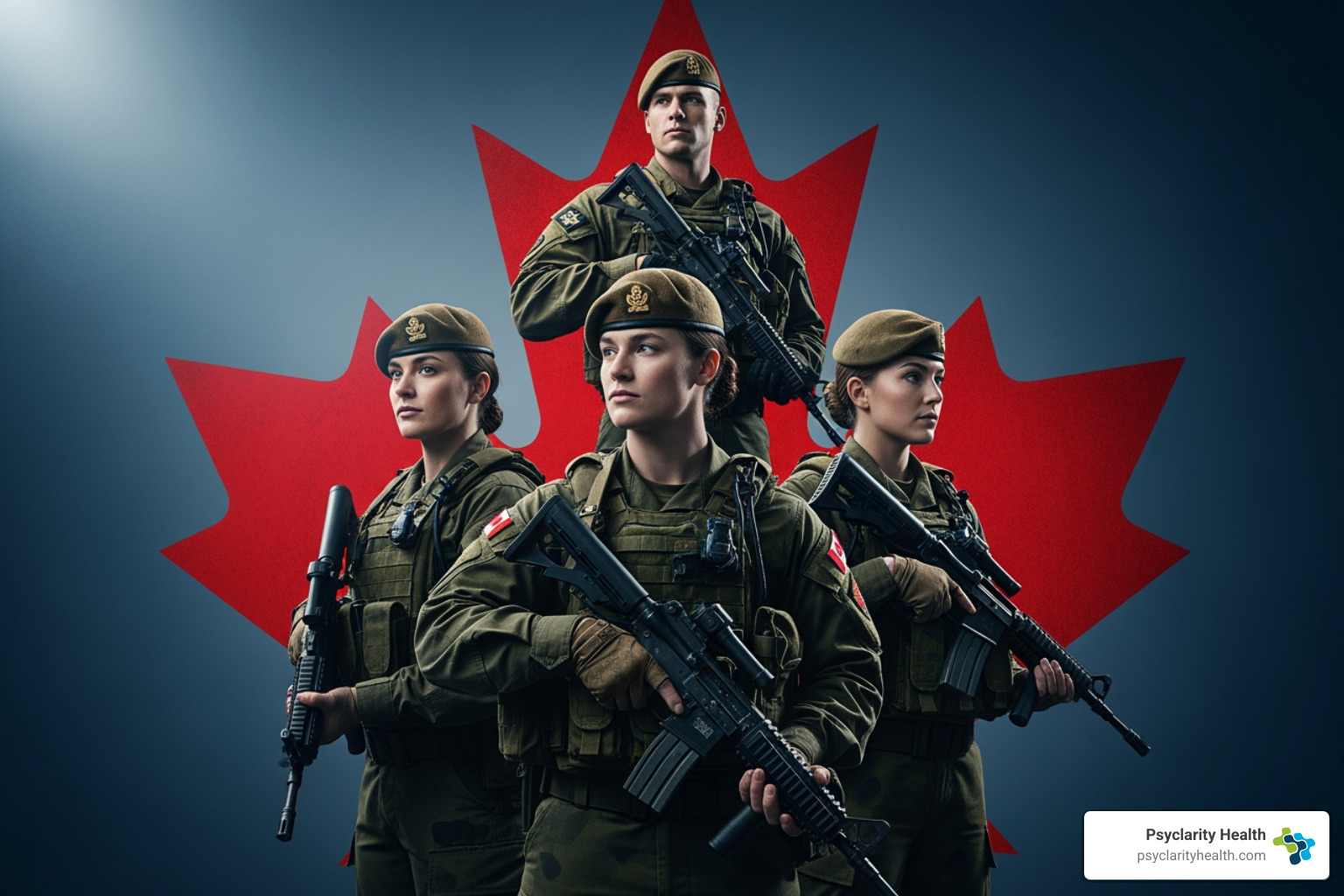 Canadian Armed Forces recruitment poster - military mental health disqualifications