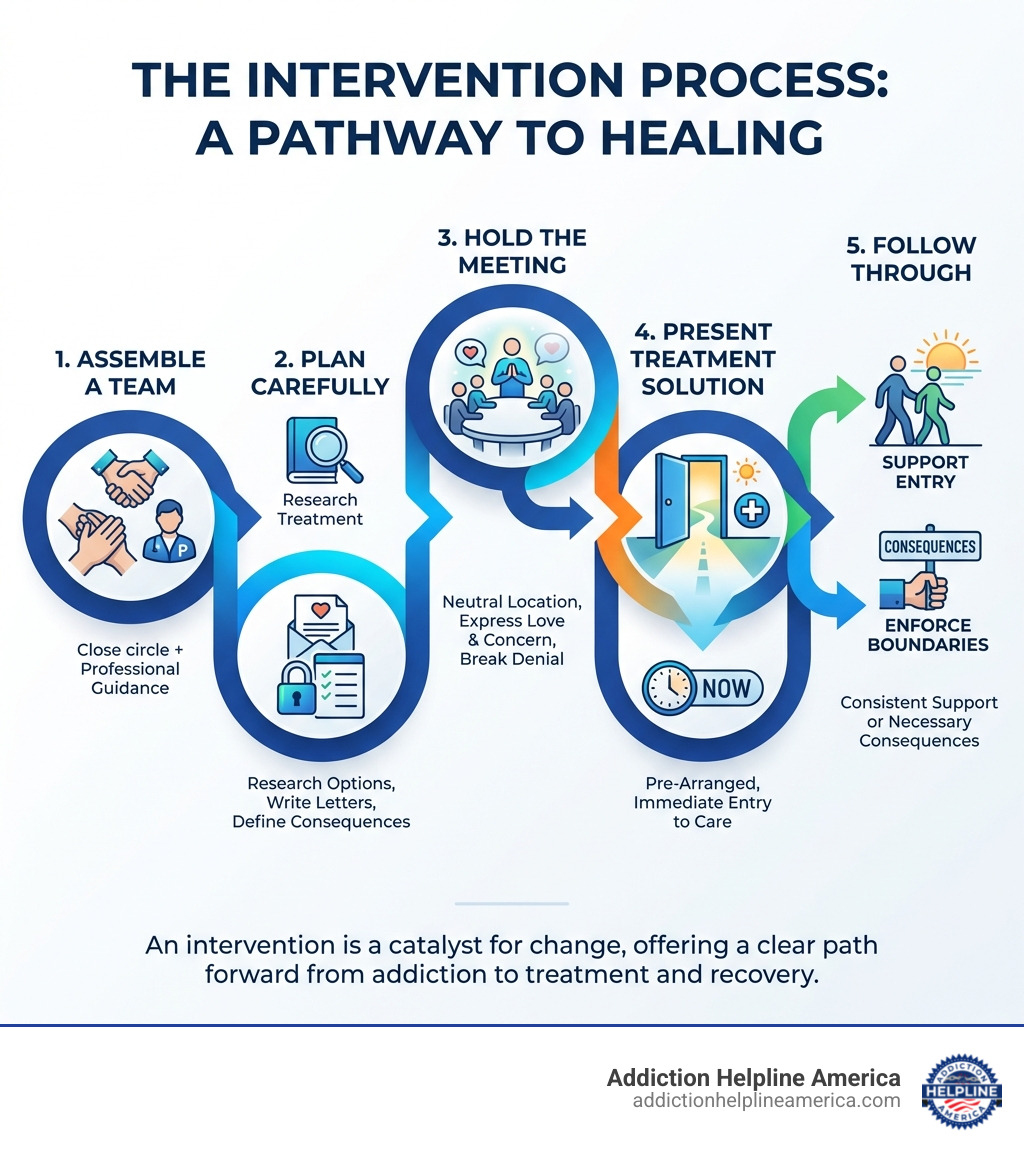 infographic showing the intervention process from planning through treatment - how do interventions work infographic infographic showing the intervention process from planning through treatment - how do interventions work infographic