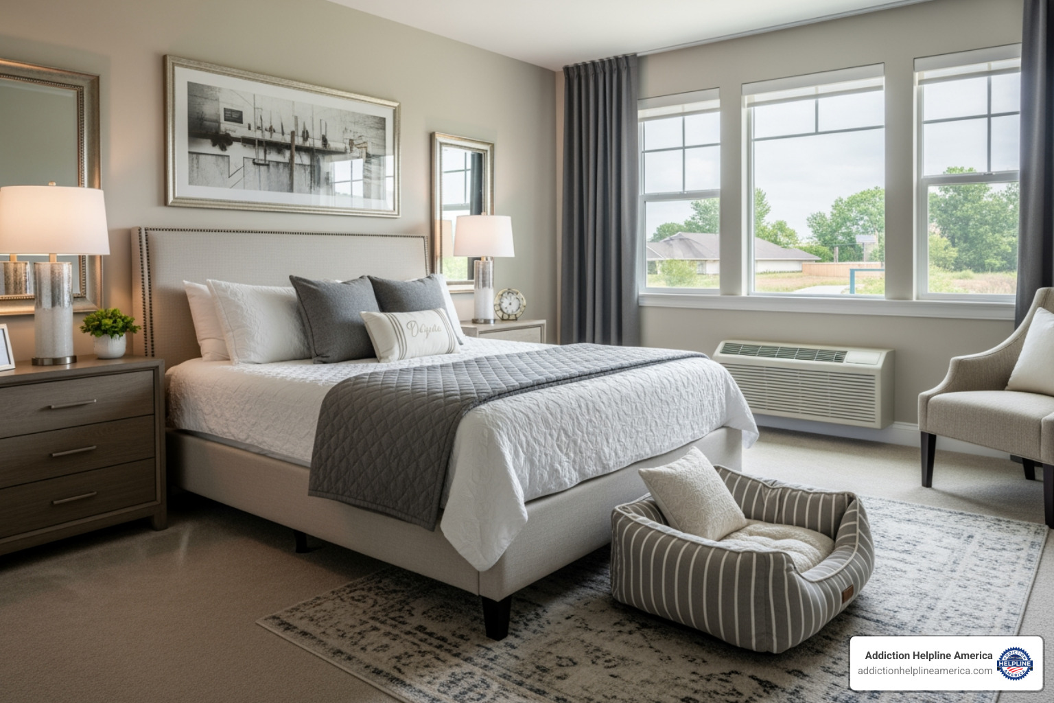 upscale private room with pet bed - pet friendly luxury rehab upscale private room with pet bed - pet friendly luxury rehab