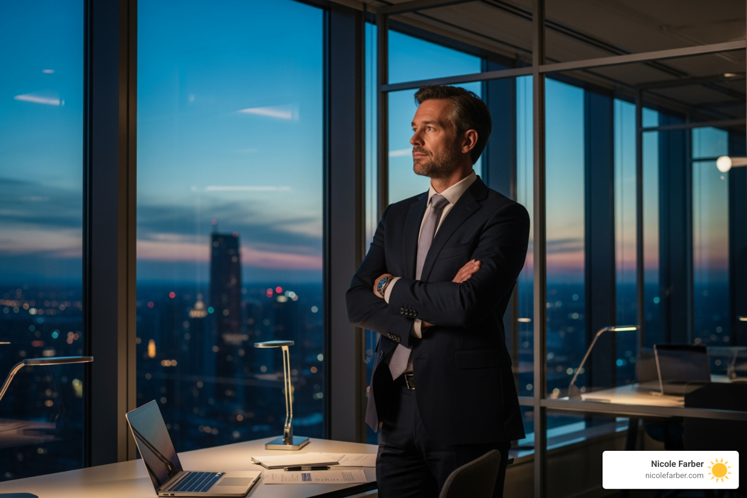 A leader thoughtfully planning, perhaps in an office overlooking a city like Philadelphia or Wilkes-Barre - how to lead the team effectively