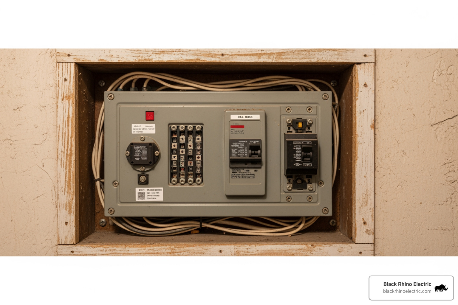 old electrical panel - Home electrical upgrade