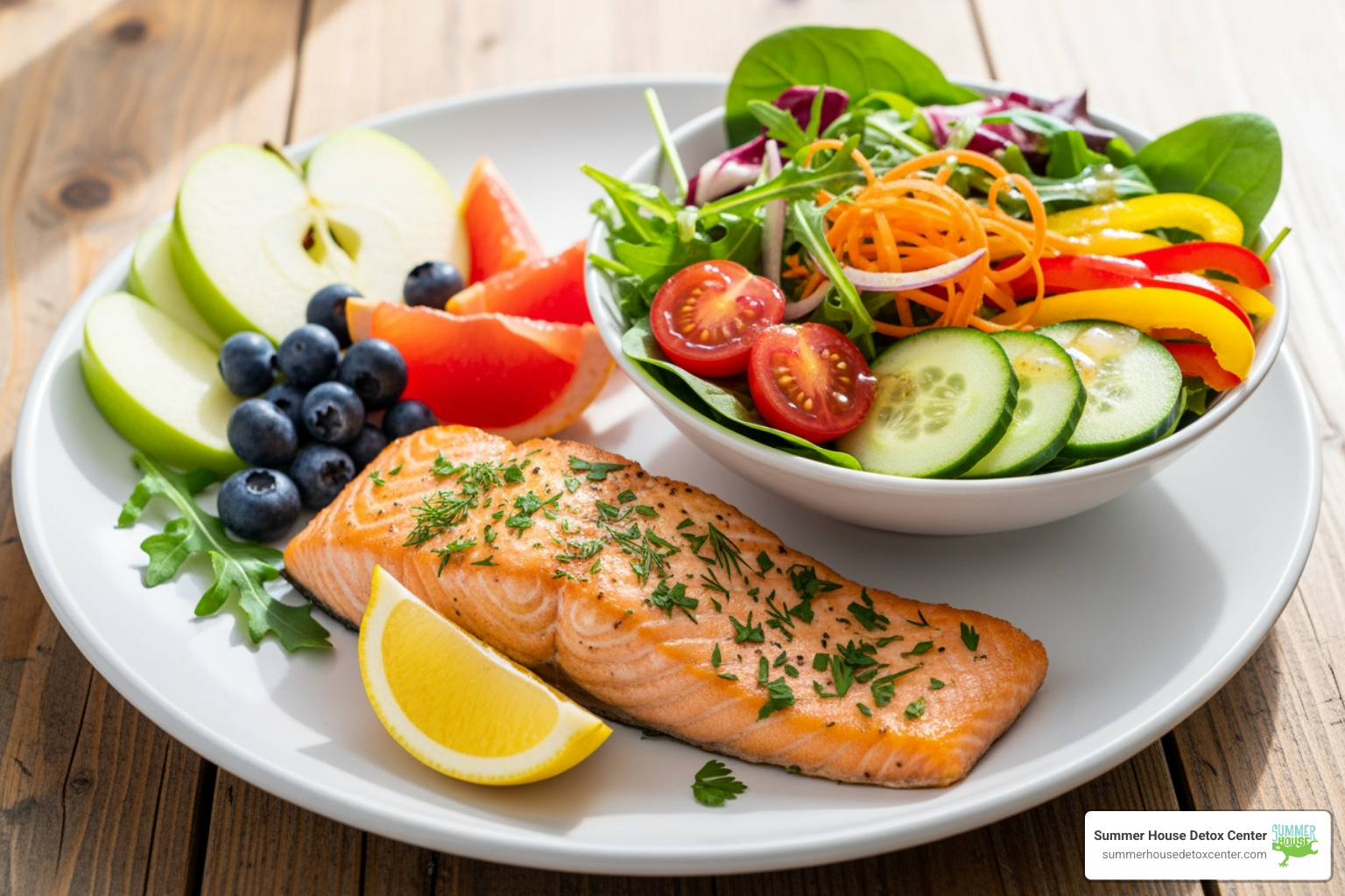 liver-friendly foods like fruits, vegetables, and fish - how to detox your liver from alcohol