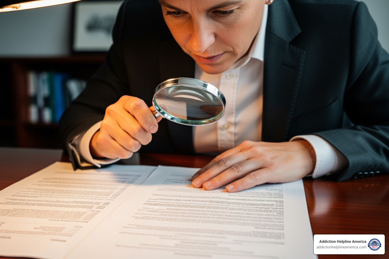 A person meticulously examining a financial document with a magnifying glass, highlighting the importance of scrutinizing details to uncover potential hidden fees. - Are There Any Hidden Fees in Los Angeles Drug Rehab Facilities? A person meticulously examining a financial document with a magnifying glass, highlighting the importance of scrutinizing details to uncover potential hidden fees. - Are There Any Hidden Fees in Los Angeles Drug Rehab Facilities?