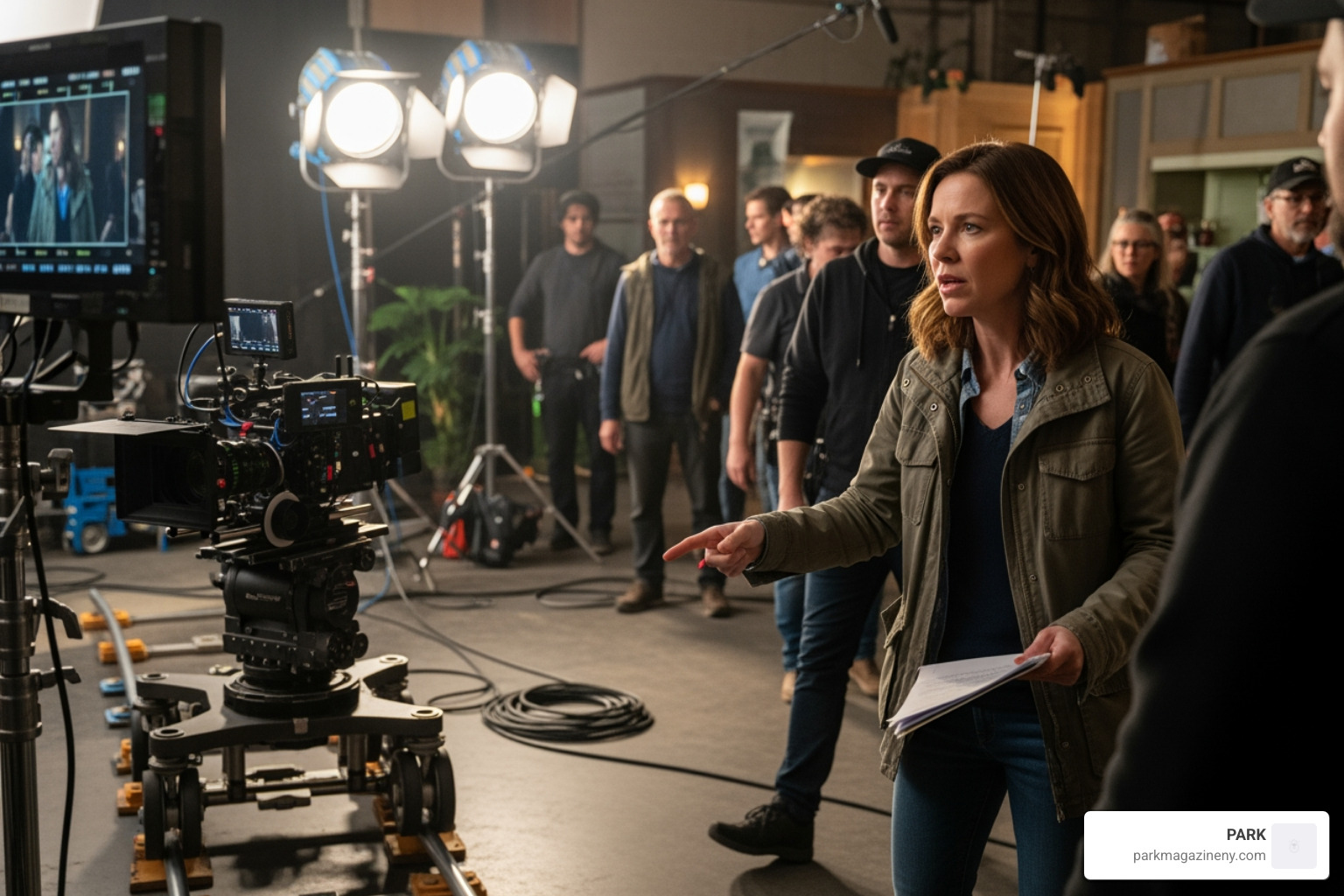 Melissa Roxburgh directing on set - melissa roxburgh Melissa Roxburgh directing on set - melissa roxburgh