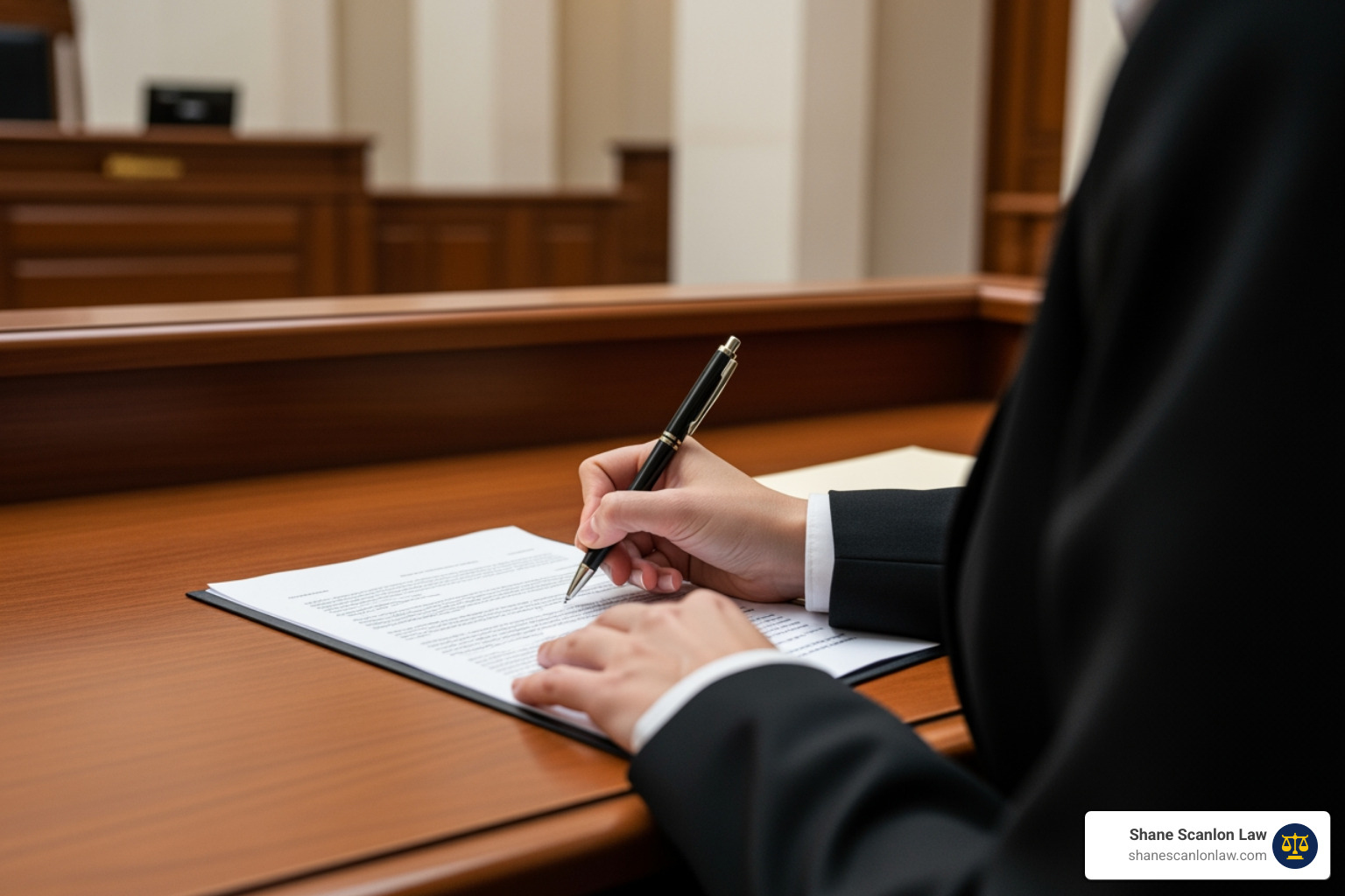 Person filling out a legal form at a courthouse desk - what is a pfa in legal terms Person filling out a legal form at a courthouse desk - what is a pfa in legal terms