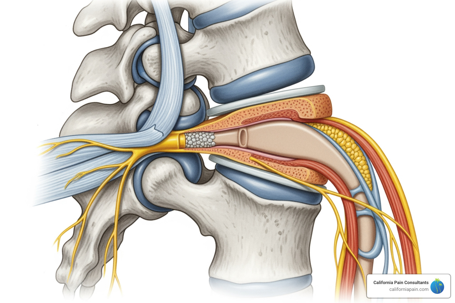 herniated disc pressing on a spinal nerve - lower back pain causes