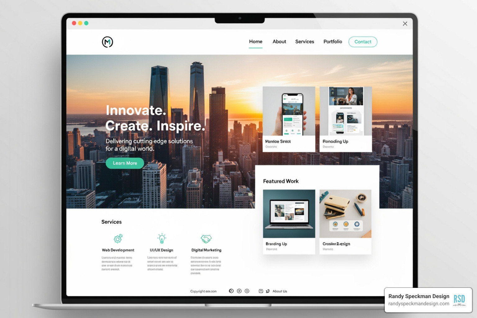 new web page design - new web page