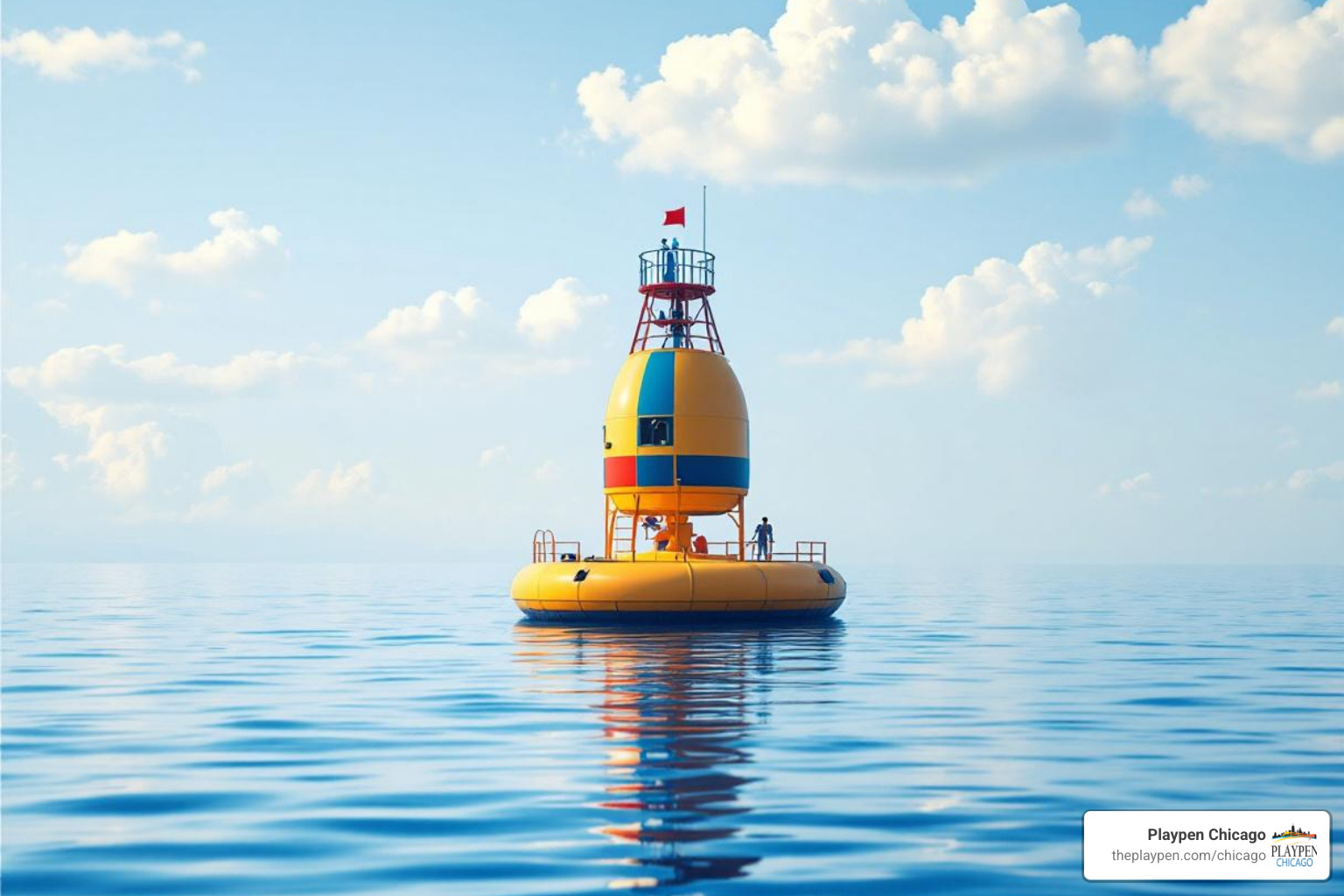 weather buoy on Lake Michigan - Chicago boating conditions weather buoy on Lake Michigan - Chicago boating conditions