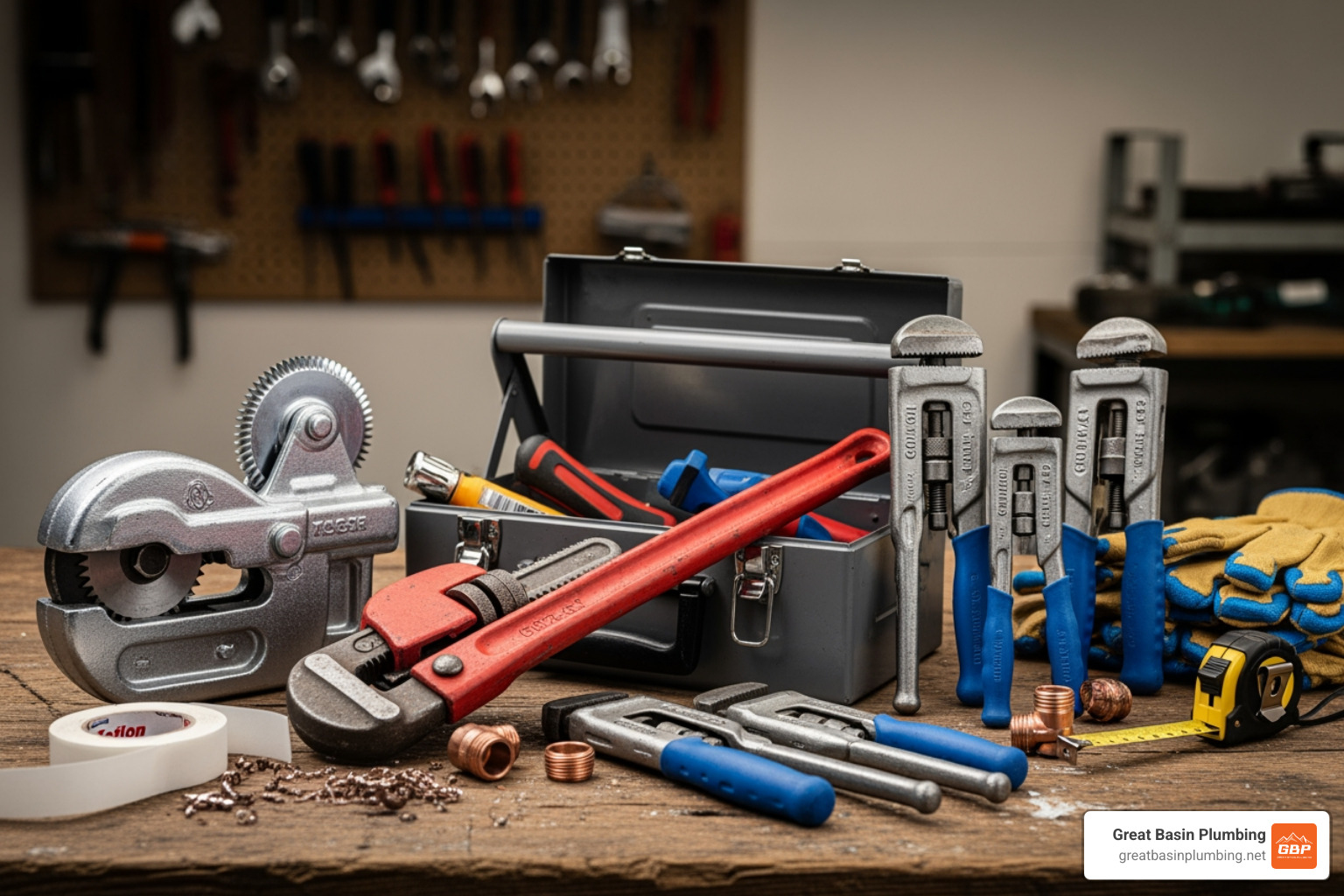 plumber's toolkit - water heater repair Brigham City