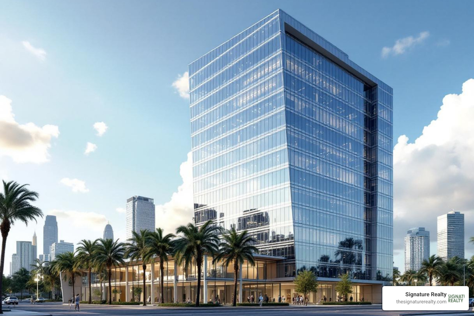 Modern Class A office building in Miami - Miami commercial real estate trends Modern Class A office building in Miami - Miami commercial real estate trends