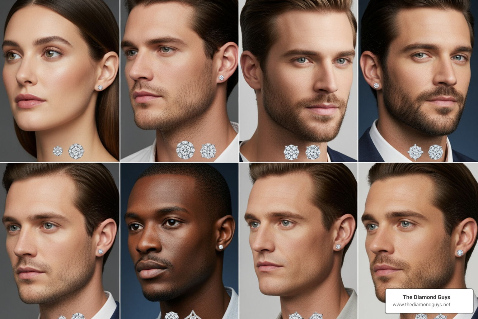 various diamond stud styles on different men - male diamond studs various diamond stud styles on different men - male diamond studs