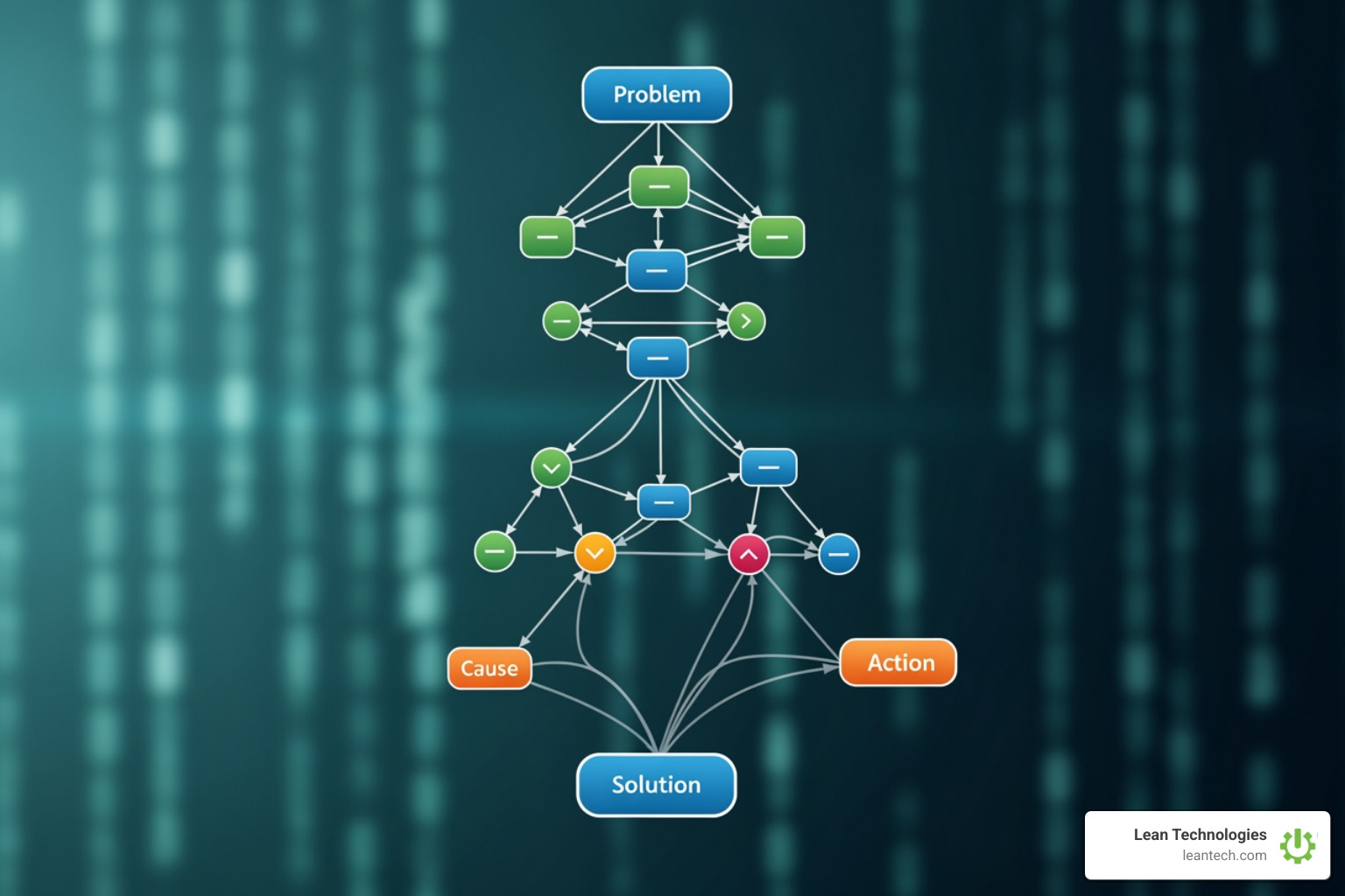 Dashboard with fishbone diagram, action items, and status - root cause analysis software