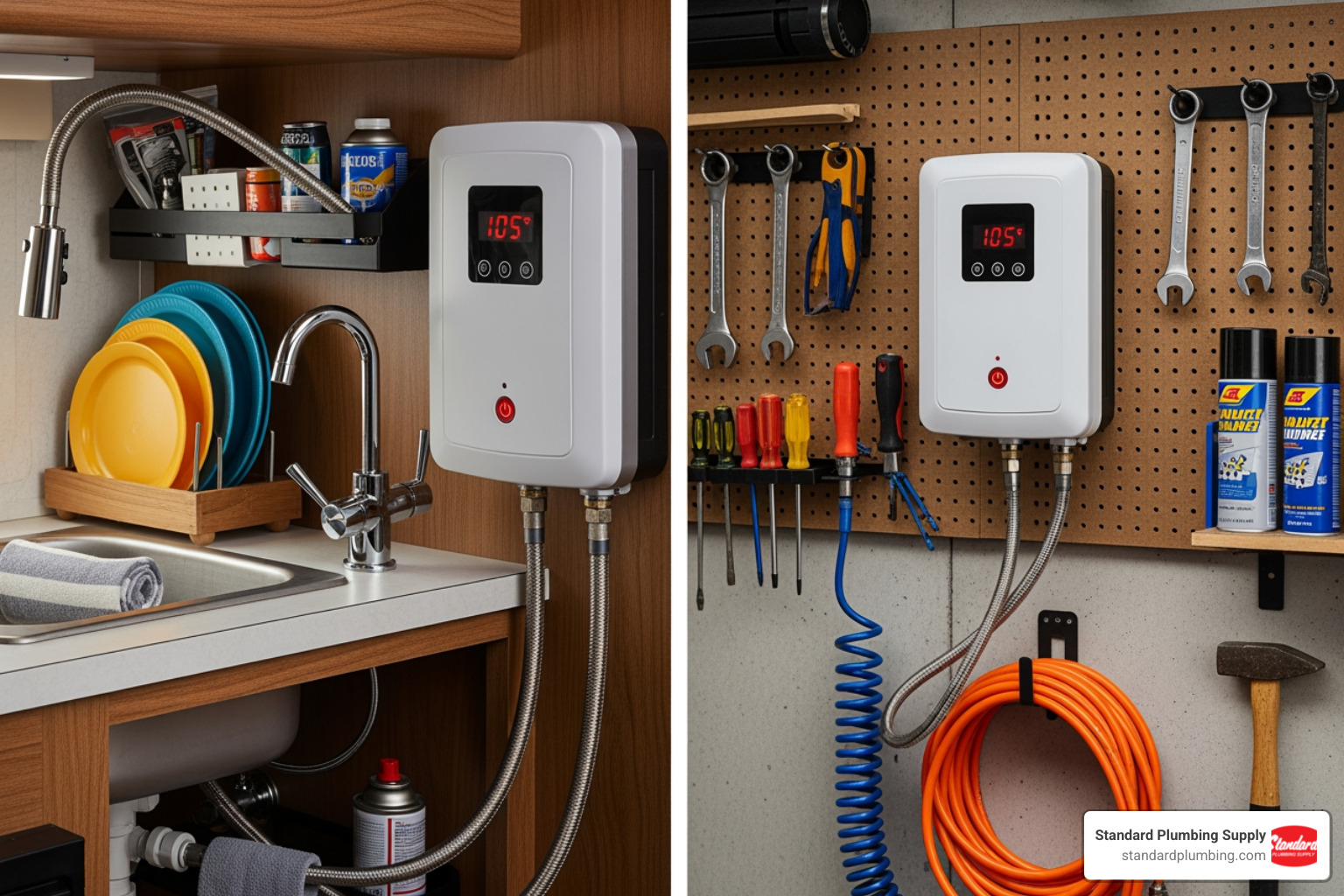 120V heater in an RV or workshop - 120 volt instant hot water heater 120V heater in an RV or workshop - 120 volt instant hot water heater