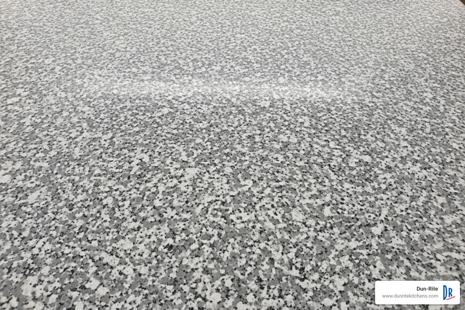 close-up of an artificial granite slab showing its consistent pattern - artificial granite for kitchen