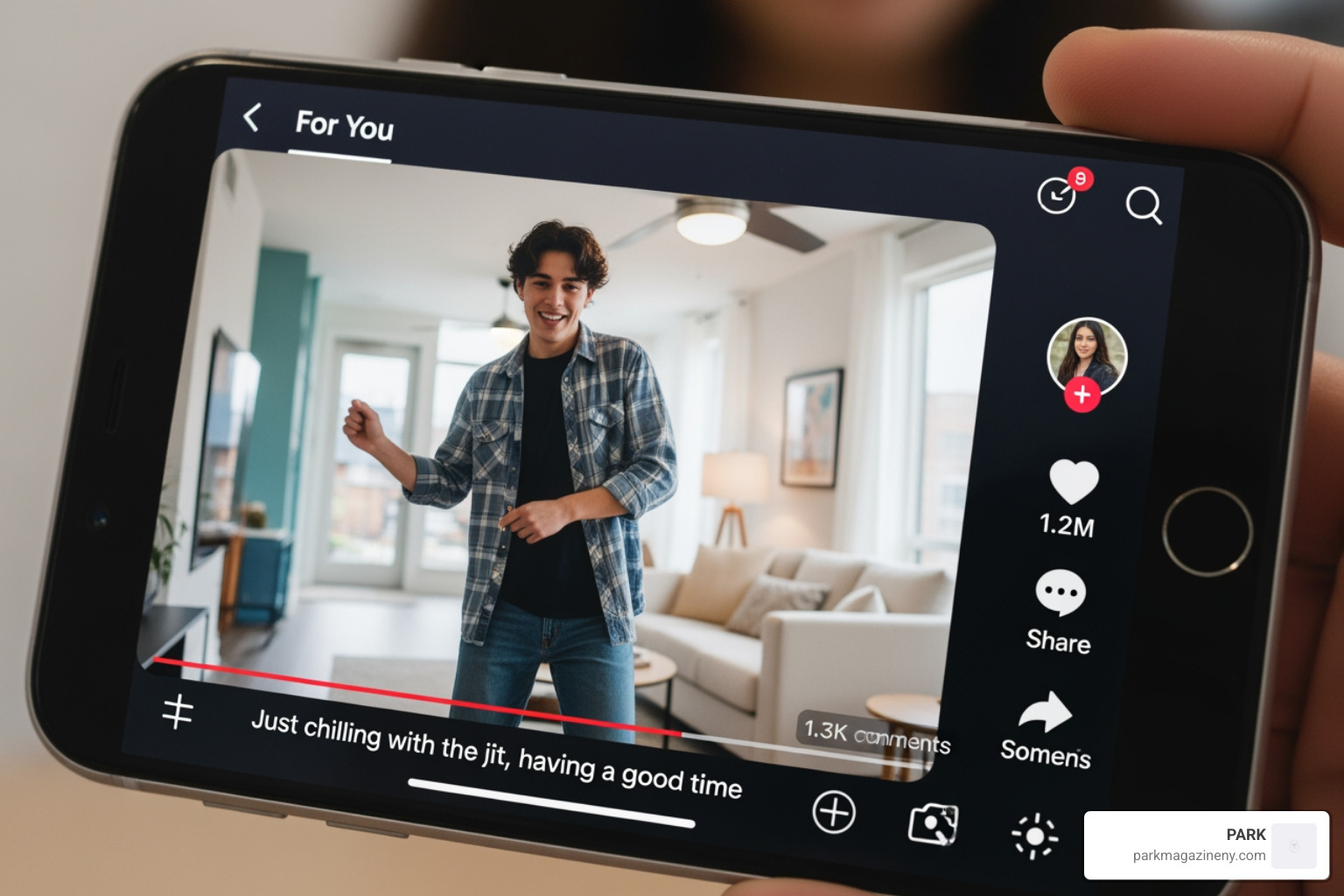 smartphone screen showing TikTok video with "jit" - jit meaning