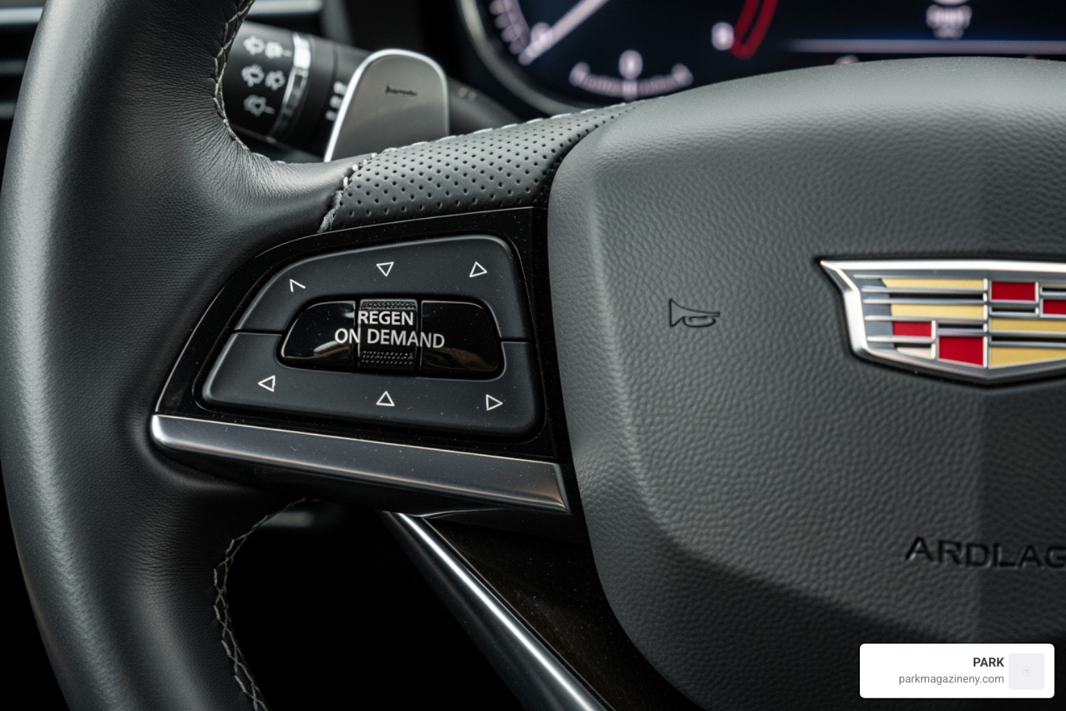 Cadillac Lyriq steering wheel with Regen on Demand paddle - do the driving modes in cadillac lyriq offer different ranges or battery usages?
