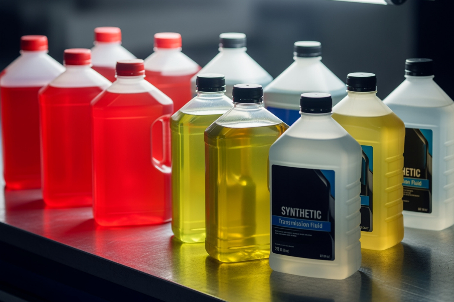 various types of transmission fluid bottles (e.g., ATF, CVT, Synthetic) - transmission fluid flush cost