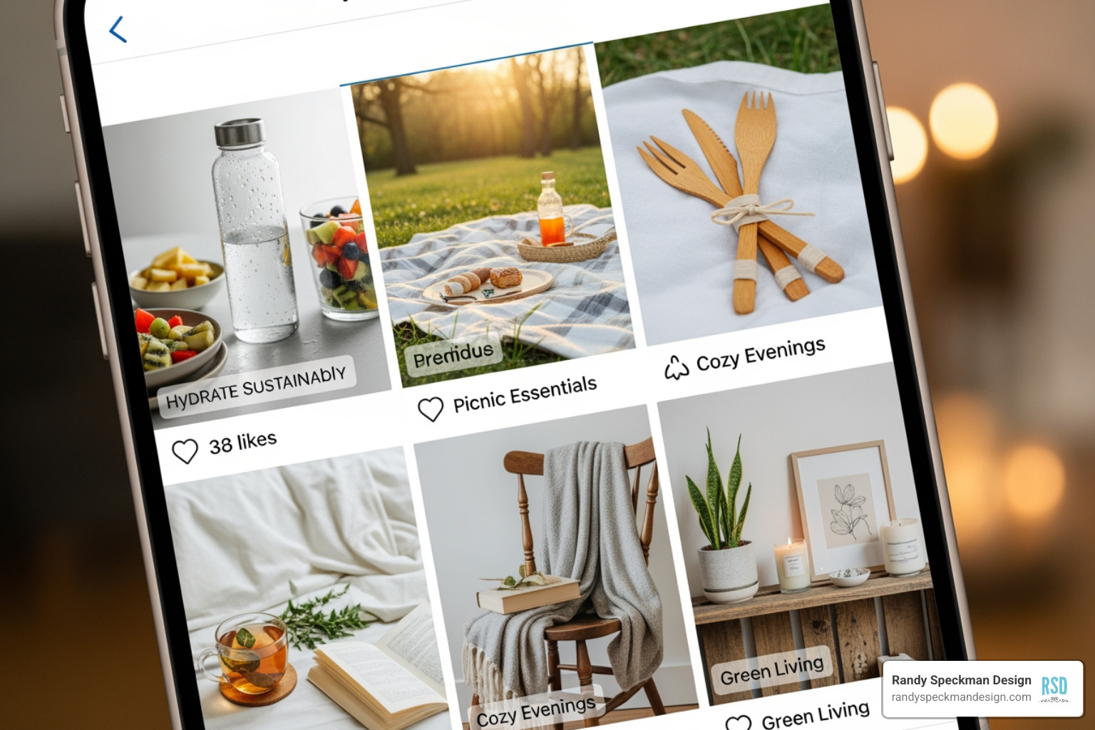 A social media feed showcasing a brand's products creatively - digital marketing strategy for ecommerce sites