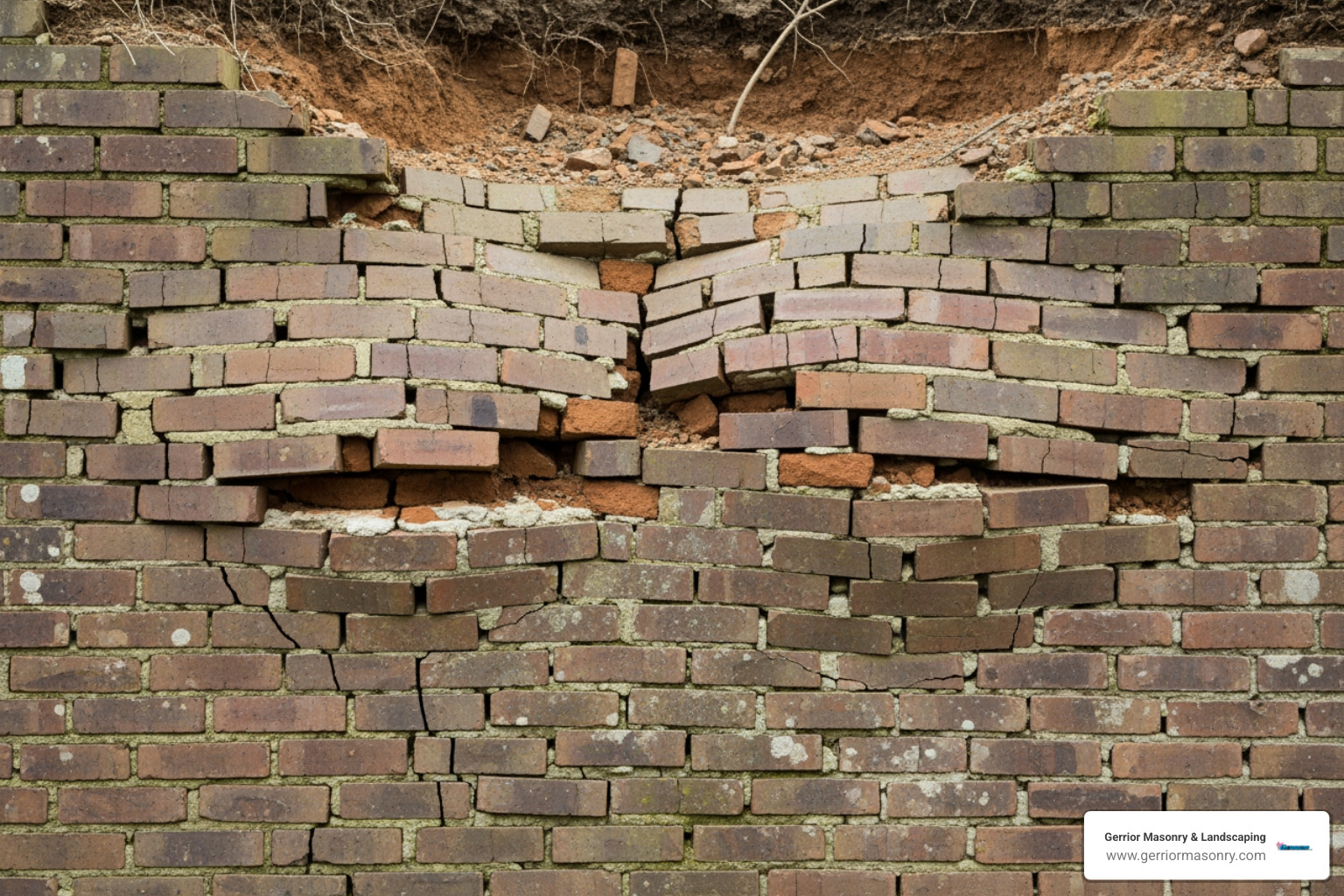 bulging brick wall showing signs of failure - brick retaining wall ideas bulging brick wall showing signs of failure - brick retaining wall ideas