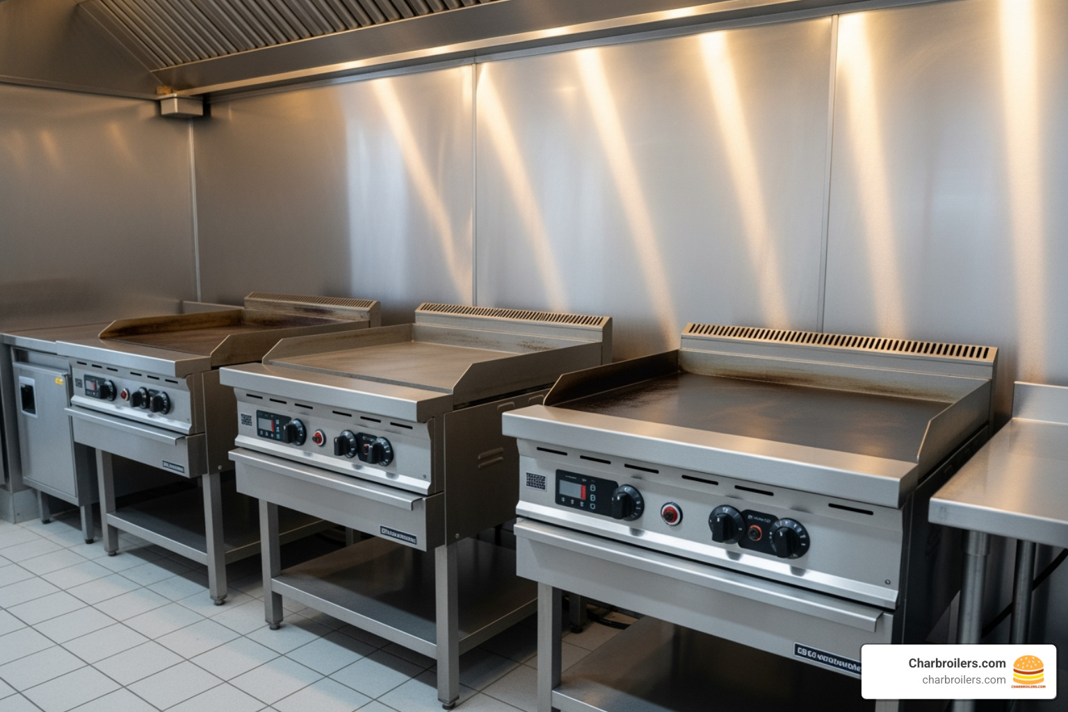 different sizes of commercial griddles (24", 36", 48") - best professional electric griddle
