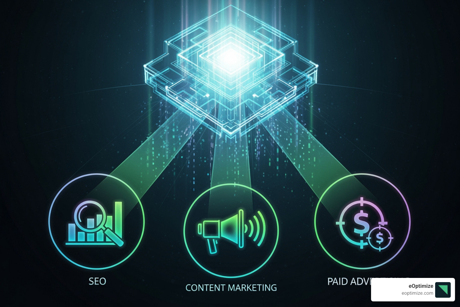 Generative Engine Optimization (GEO) as an umbrella over SEO, content, and PR - AI search engine results