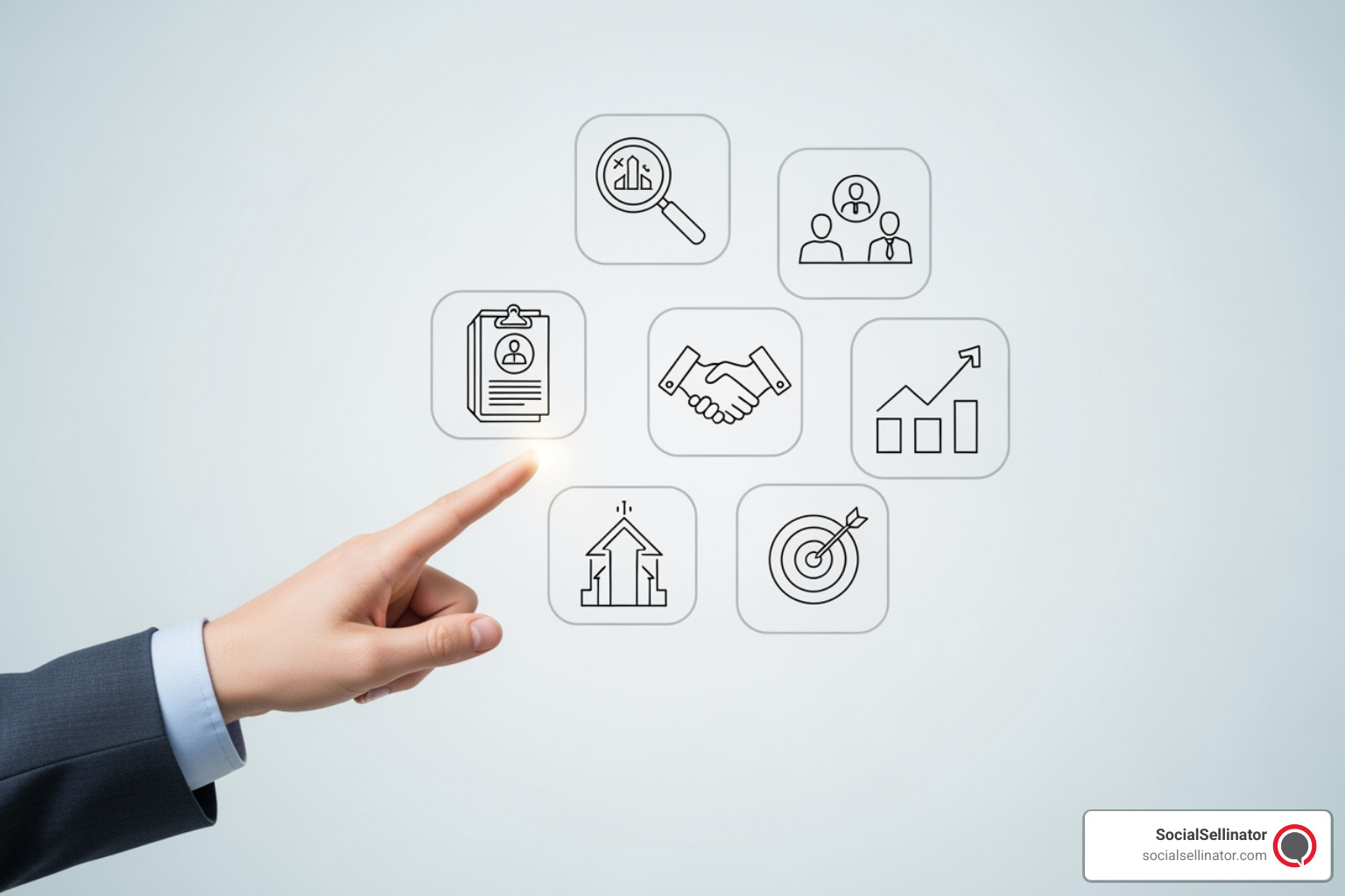 A detailed checklist graphic with icons for each evaluation point (e.g., a magnifying glass for case studies, a handshake for culture fit). - best marketing agencies for startups