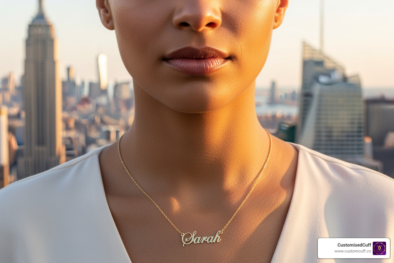 new york name necklace