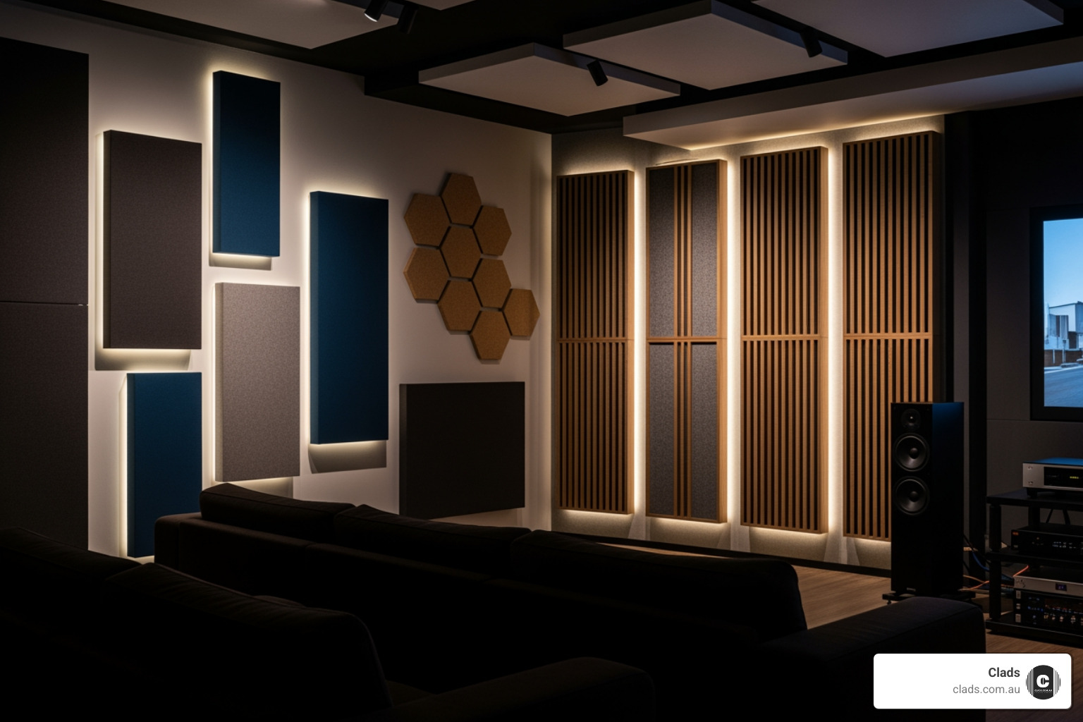 diagram showing sound absorption by a panel versus sound blocking by a thick, dense wall - acoustic walls panels diagram showing sound absorption by a panel versus sound blocking by a thick, dense wall - acoustic walls panels