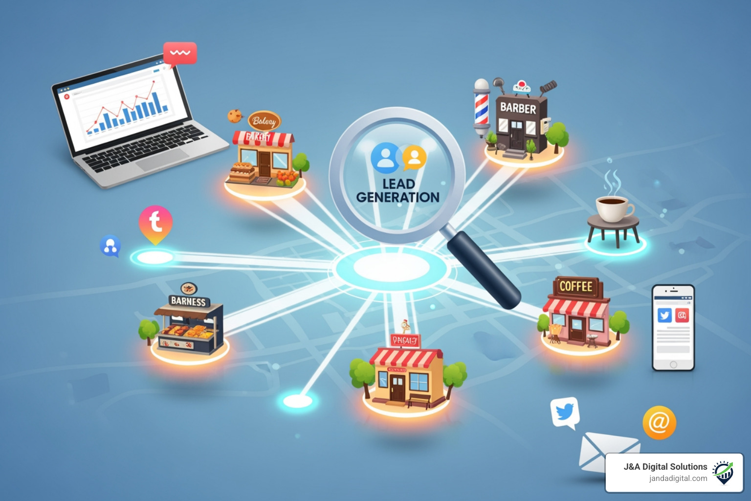 targeted Facebook lead ad on a phone screen - lead generation for local businesses targeted Facebook lead ad on a phone screen - lead generation for local businesses