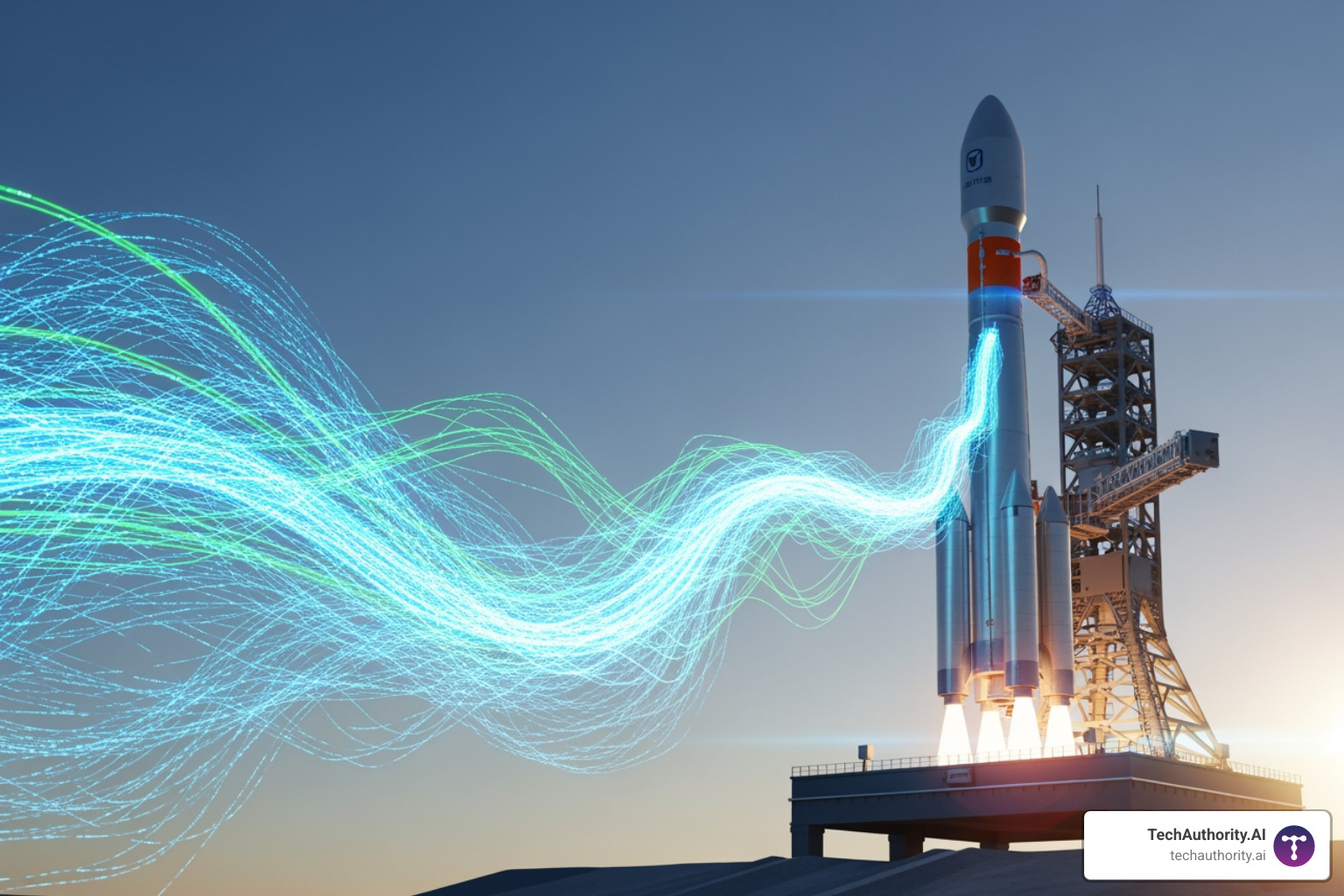 A rocket labeled "SEO" being fueled by "Backlinks" - Blogger Outreach