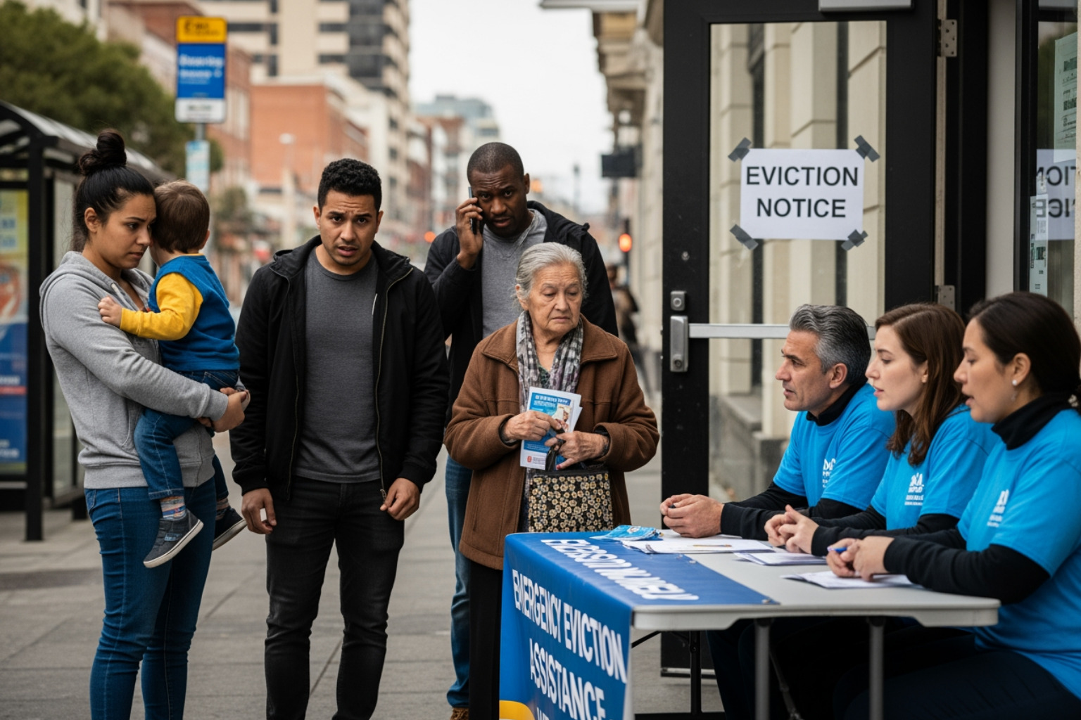 A checklist with items like "Proof of Income," "Lease Agreement," "Identification," and "Eviction Notice." - emergency eviction assistance