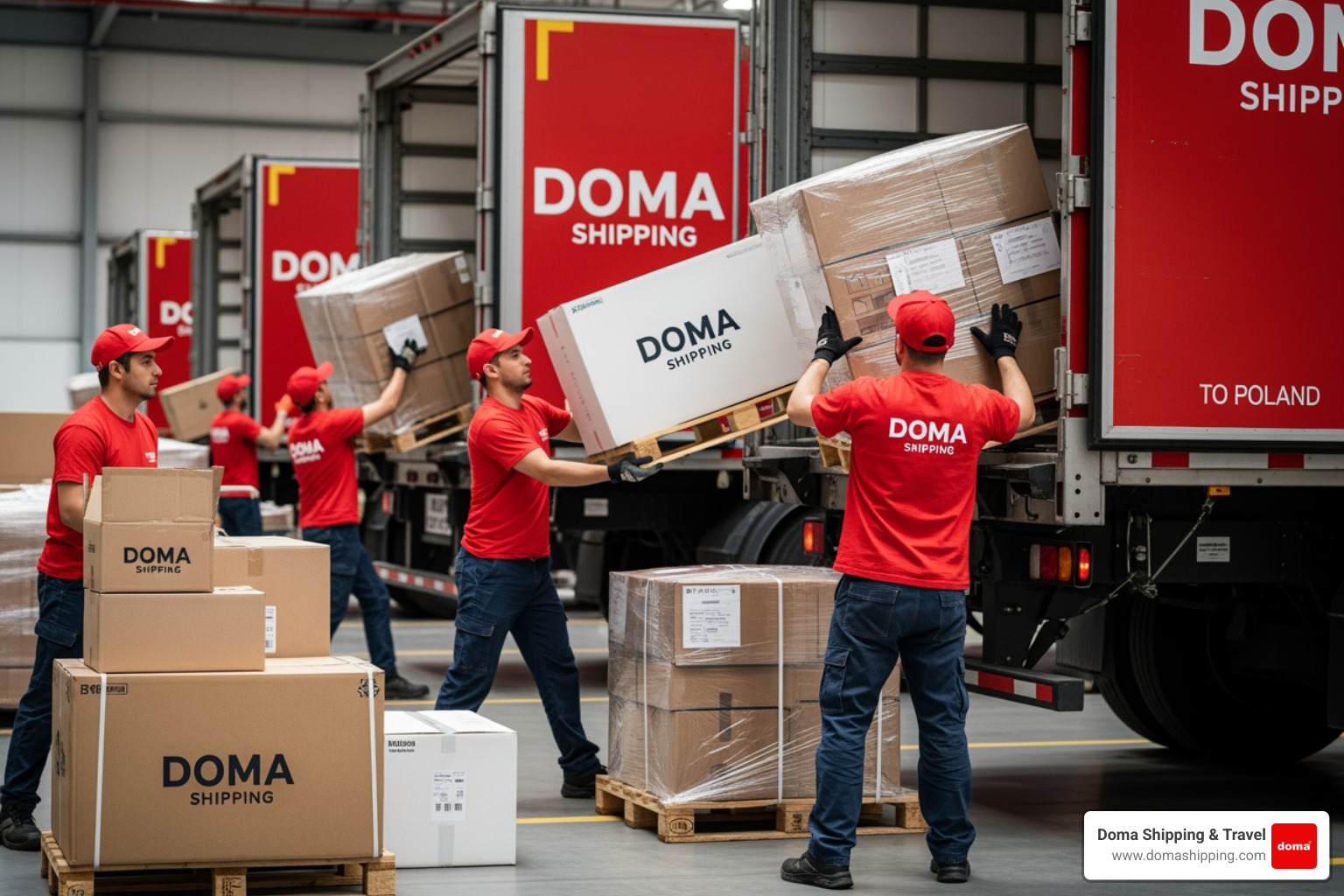 cargo ship and cargo plane - freight to Poland