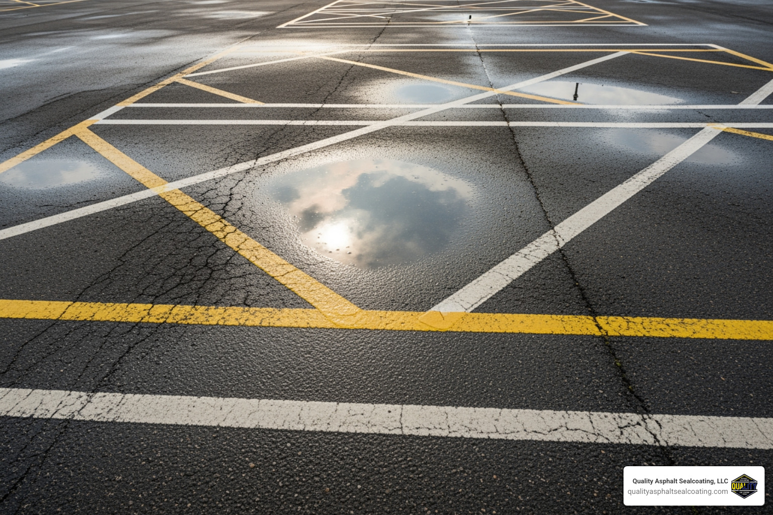 faded parking lot lines - parking lot re-striping