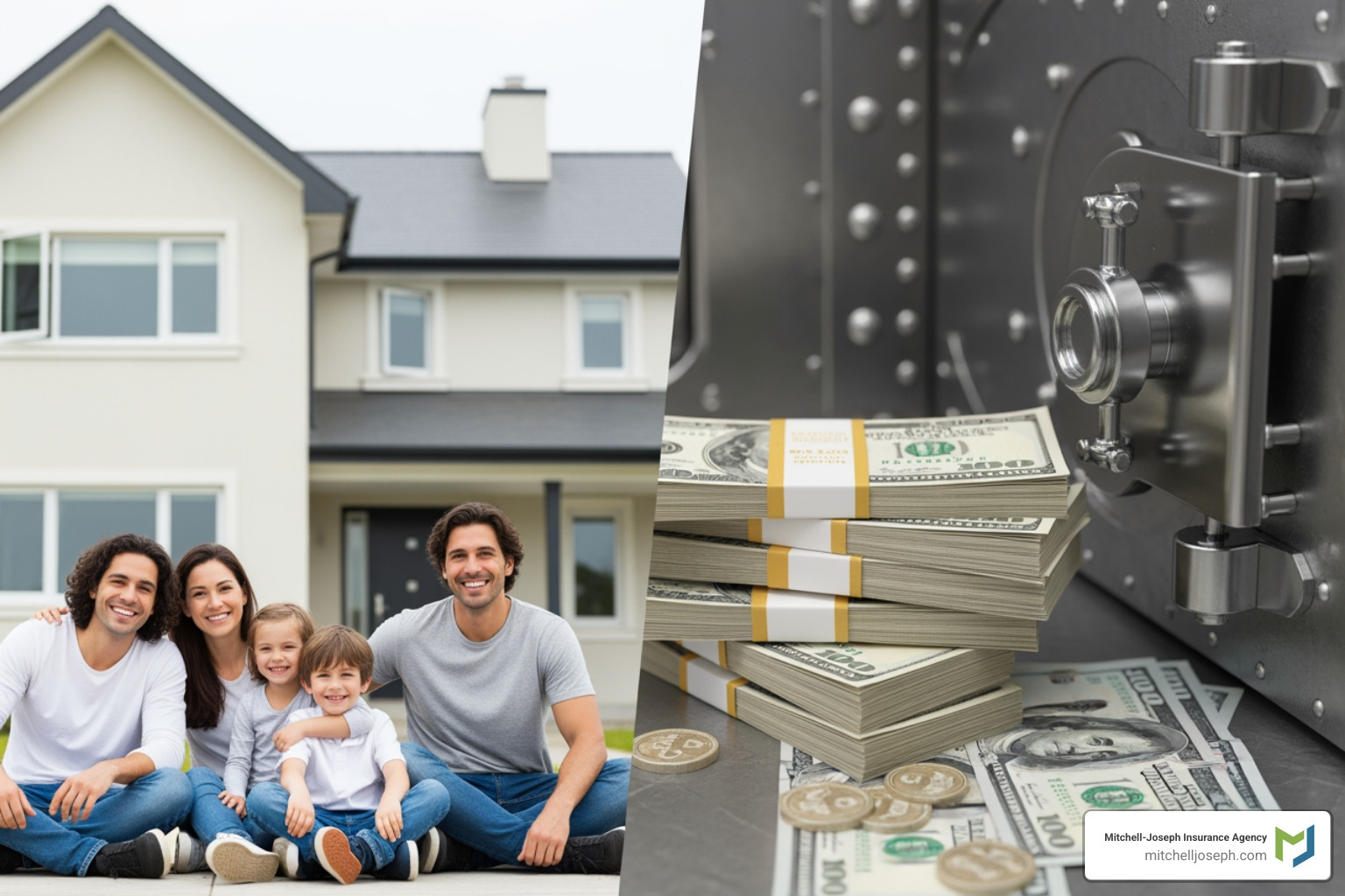 diagram comparing Homeowners Insurance vs. Mortgage Insurance - insurance for new home buyers diagram comparing Homeowners Insurance vs. Mortgage Insurance - insurance for new home buyers